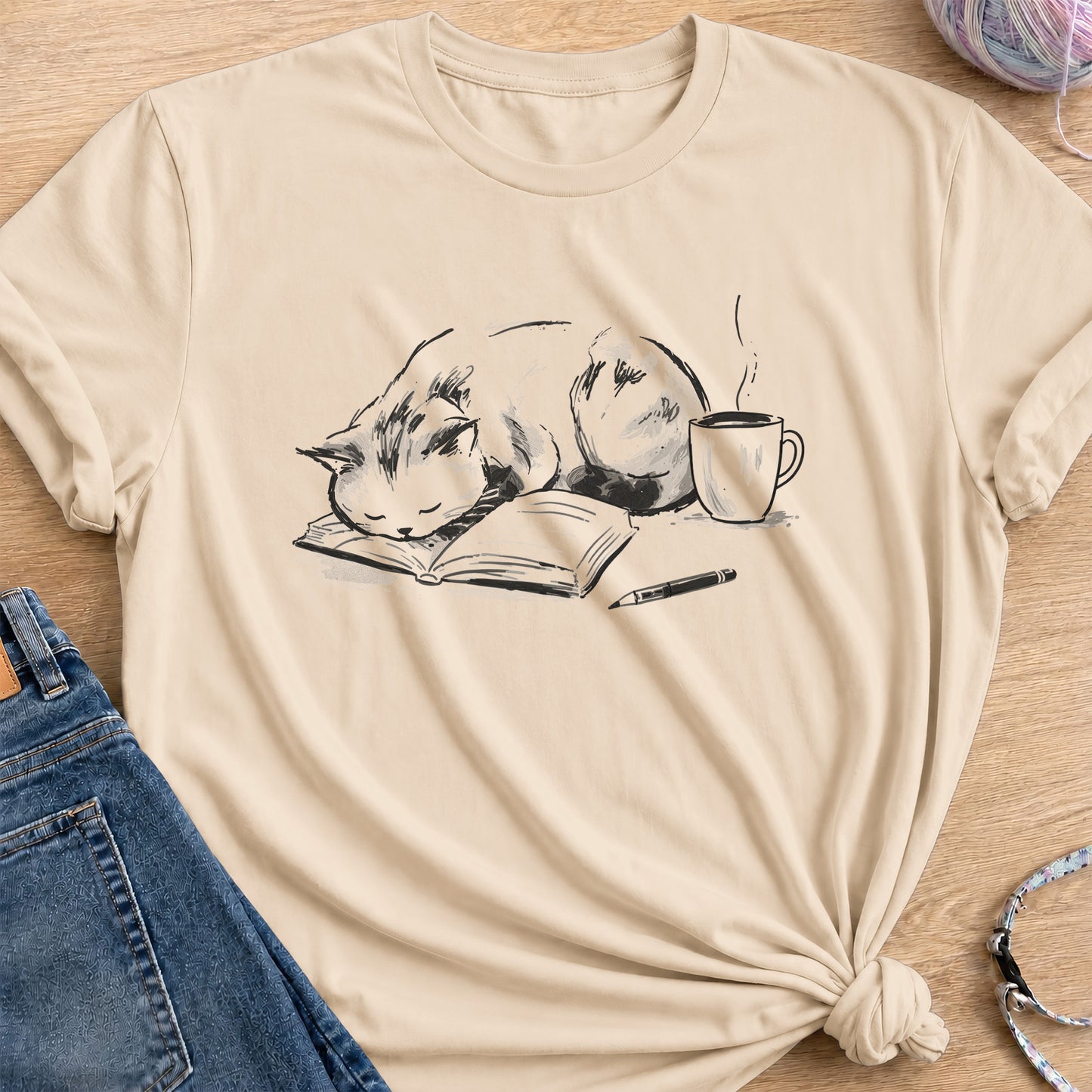 Study Break T-Shirt — Sand