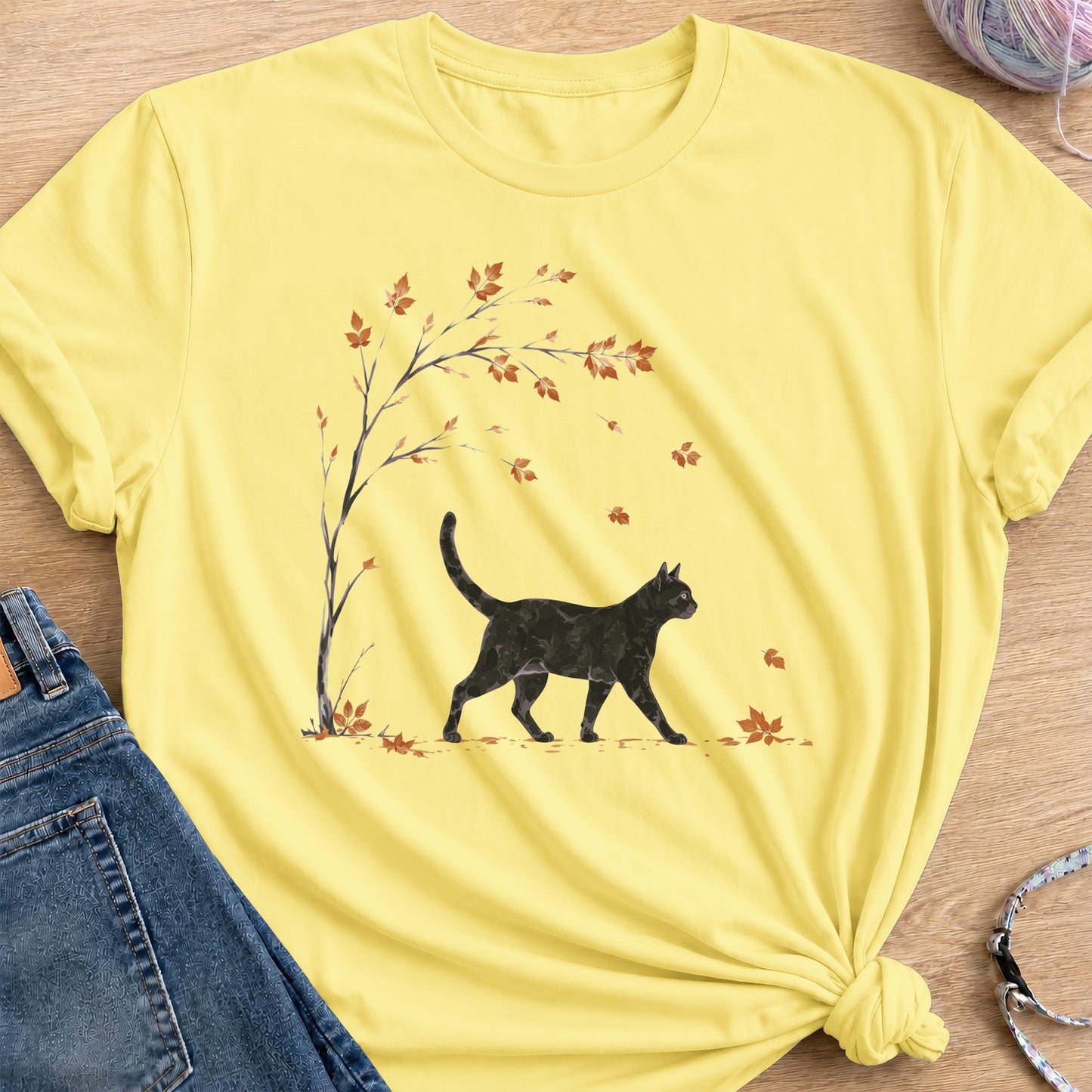 Autumn Stroll T-Shirt — Cornsilk