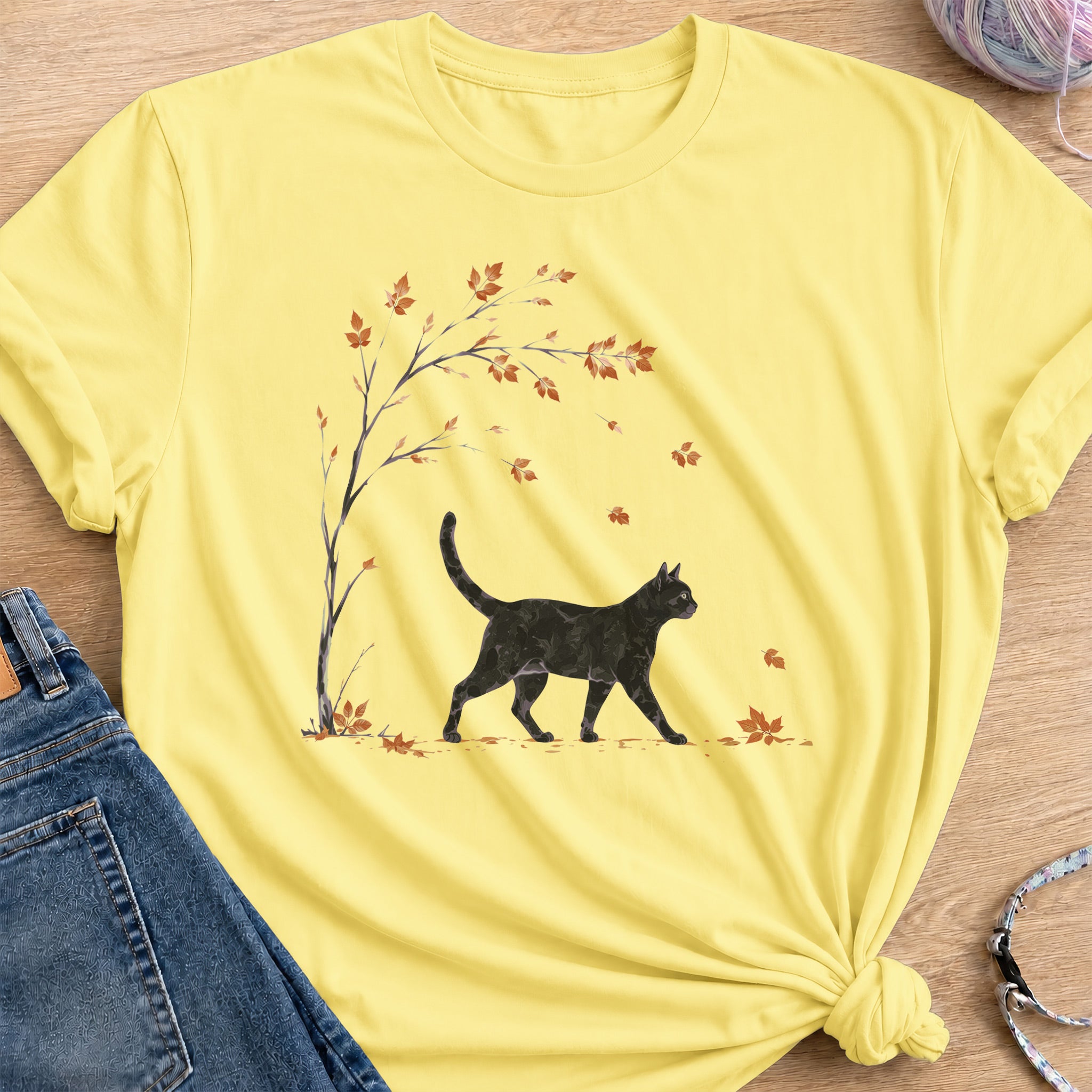 Autumn Stroll T-Shirt — Cornsilk