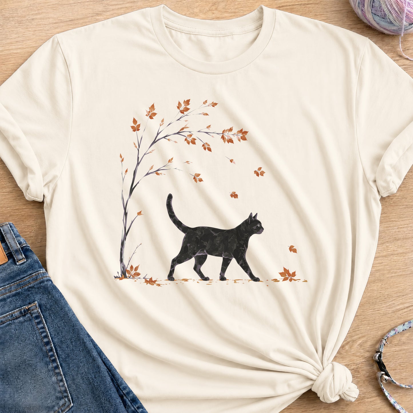 Autumn Stroll T-Shirt — Natural