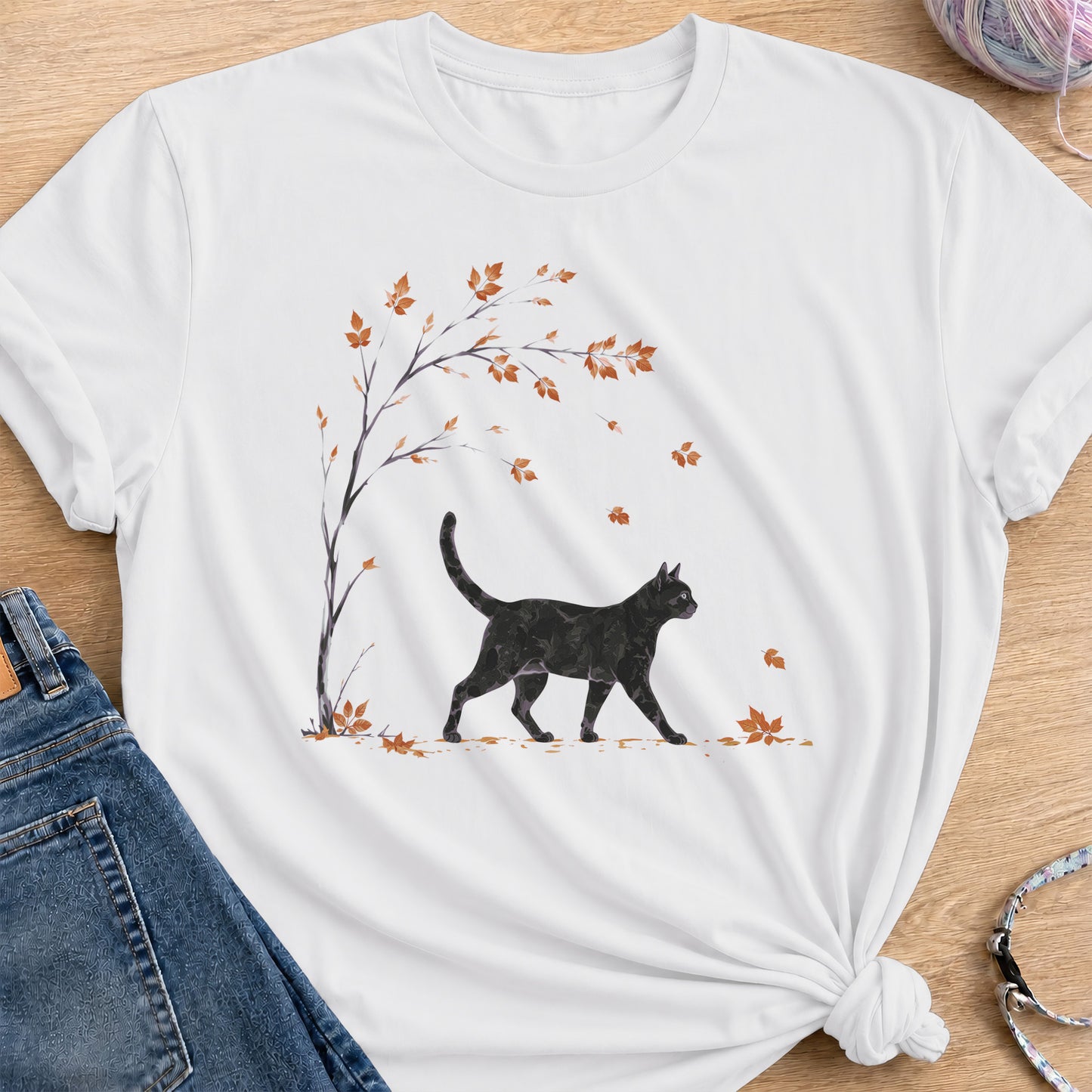 Autumn Stroll T-Shirt — White