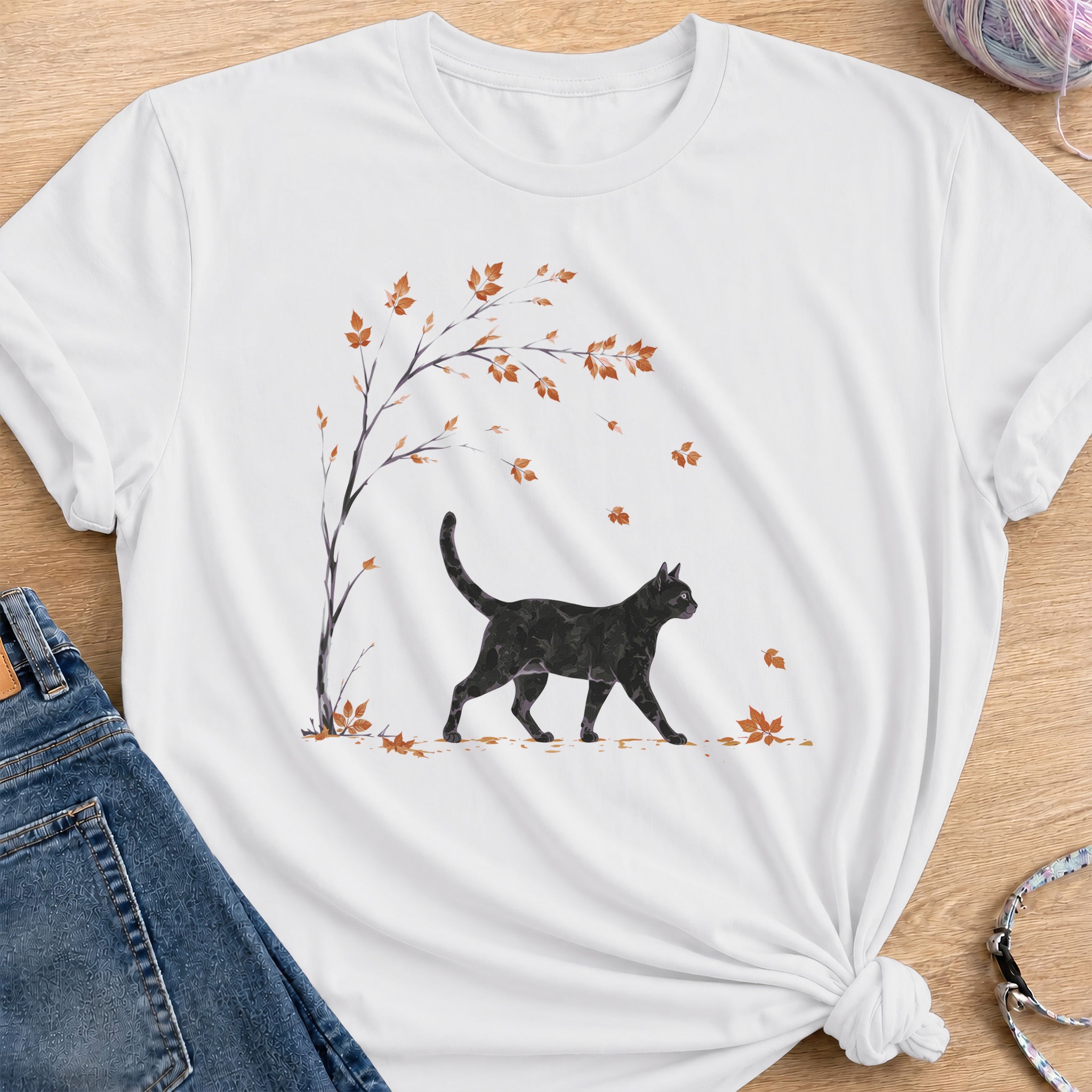 Autumn Stroll T-Shirt — White