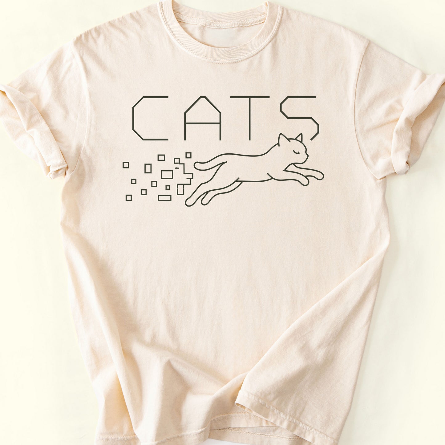 Pixel Leap T-Shirt — Ivory