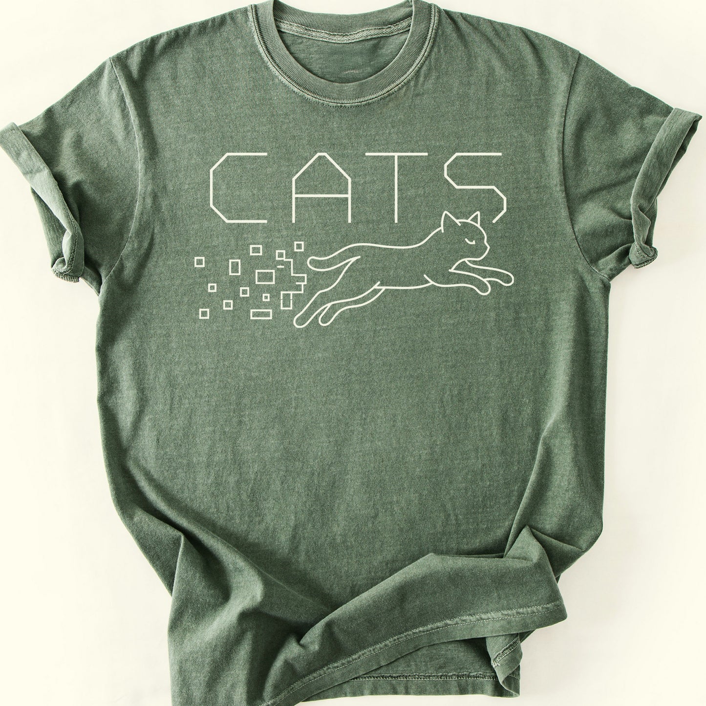 Pixel Leap T-Shirt — Moss