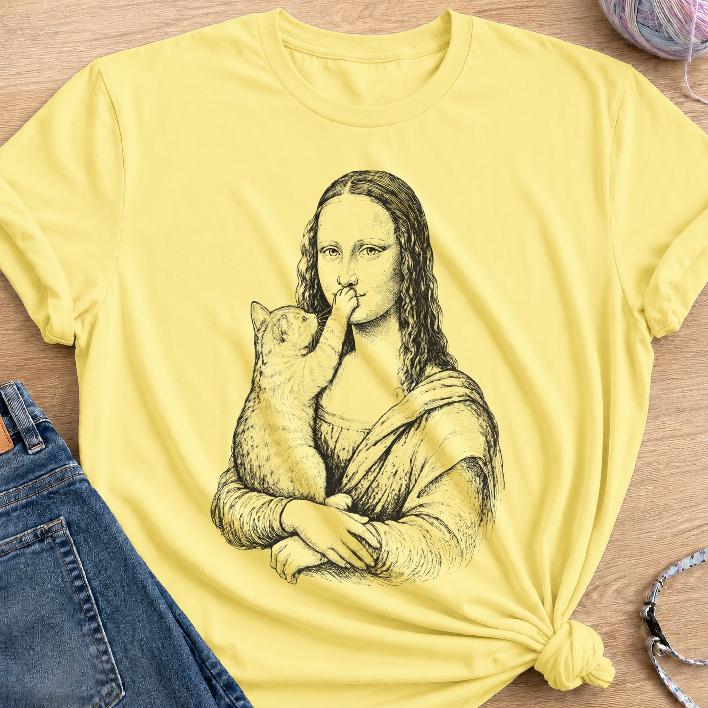 Mona Lisa T-Shirt — Cornsilk