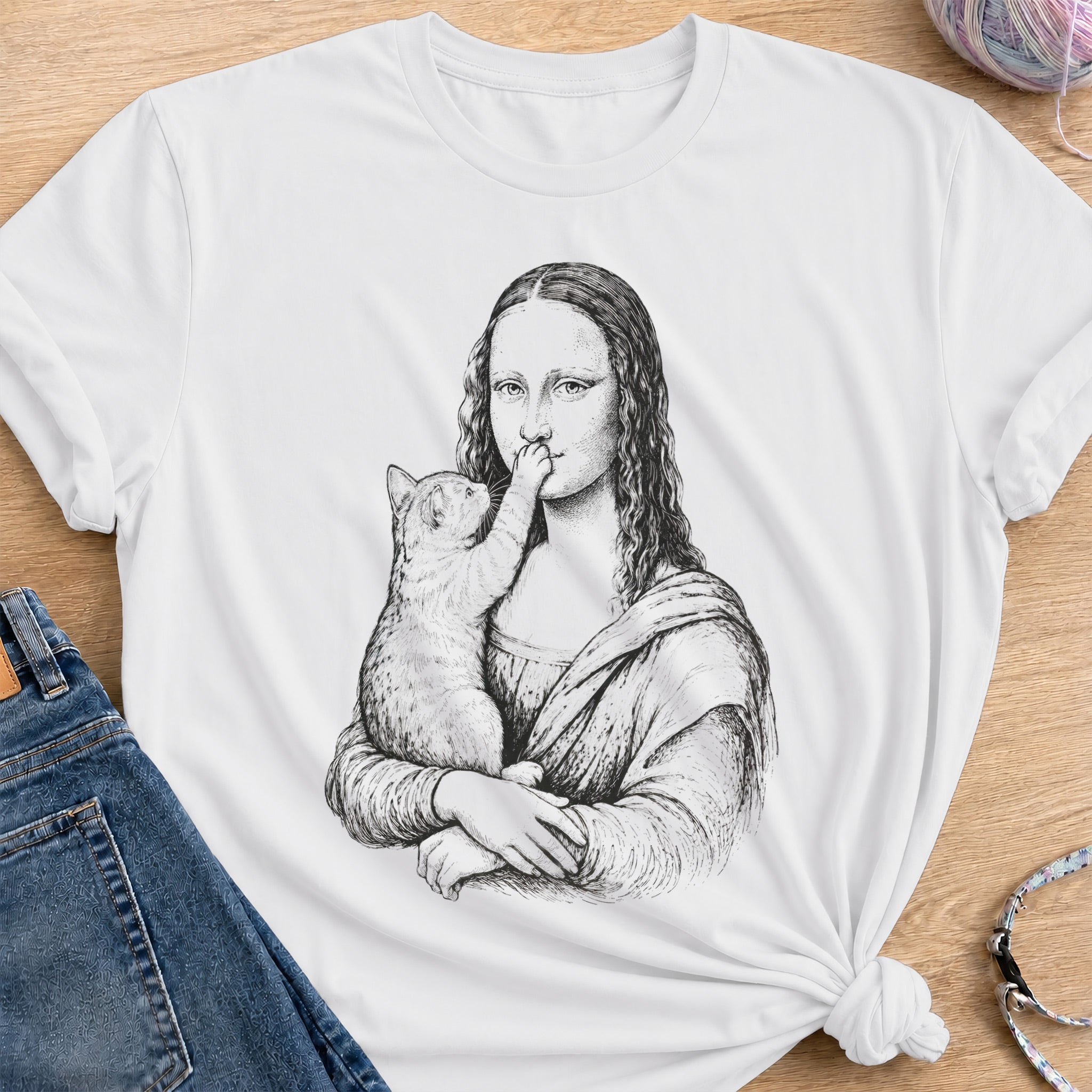 Mona Lisa T-Shirt — White