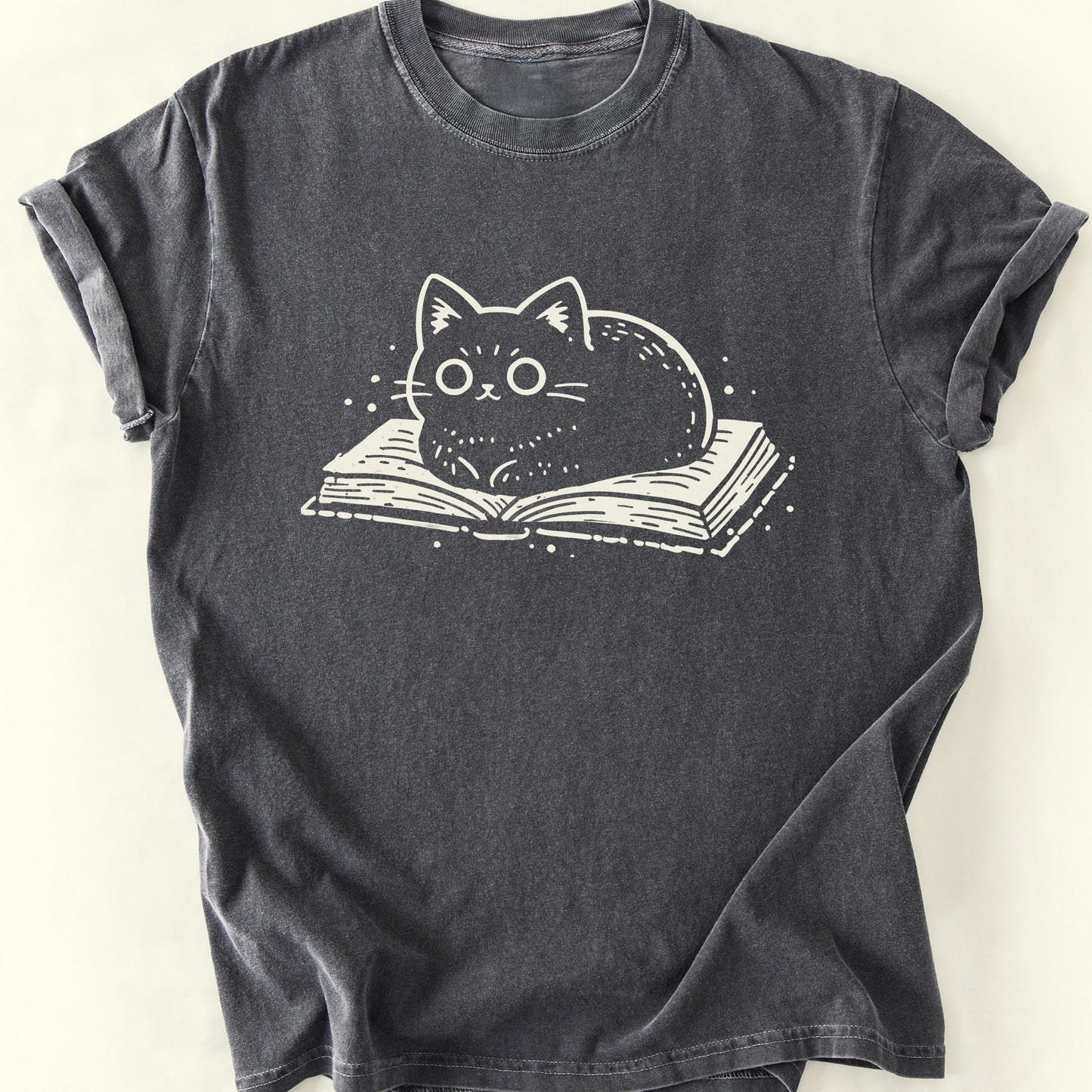 Cats and Books T-Shirt — Pepper