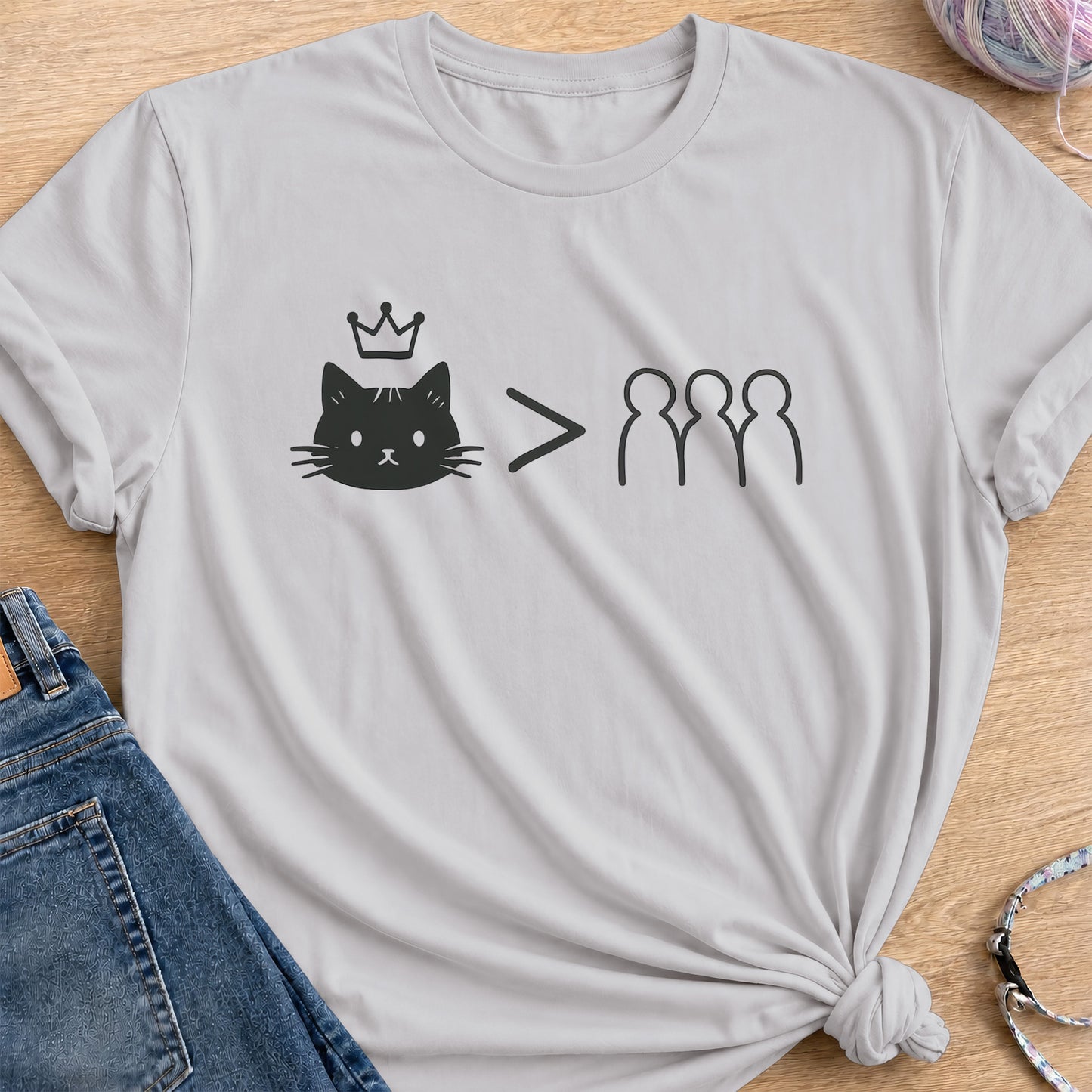 Priorities T-Shirt — Ice Grey