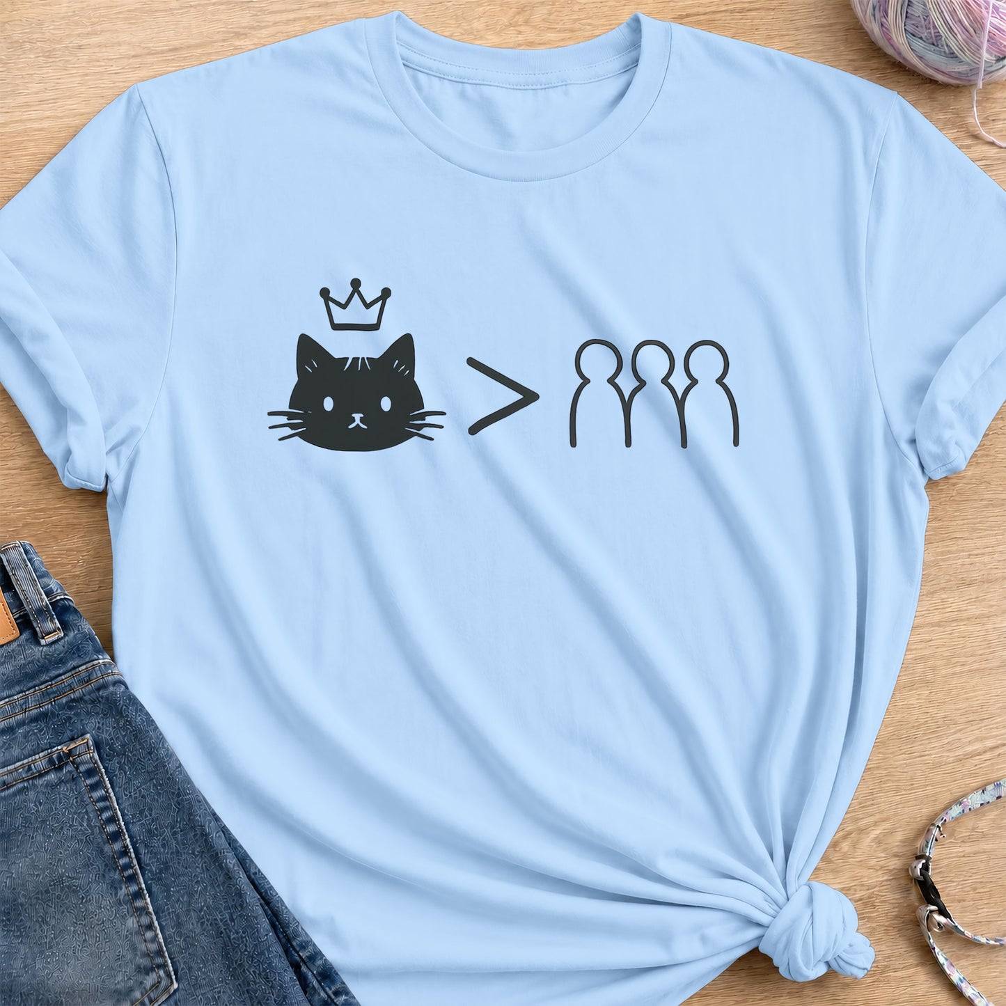 Priorities T-Shirt — Light Blue