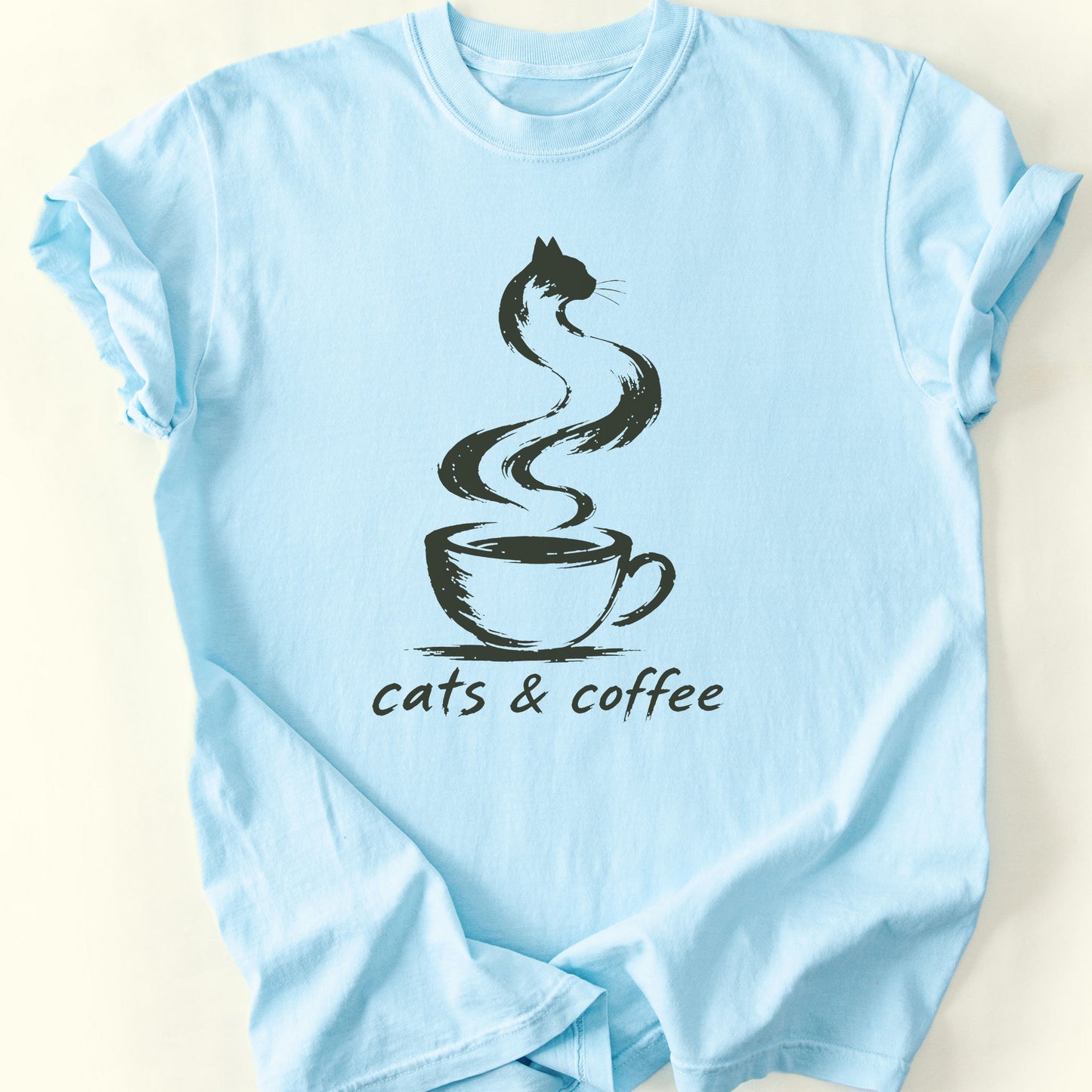 Coffee Steam T-Shirt — Chambray