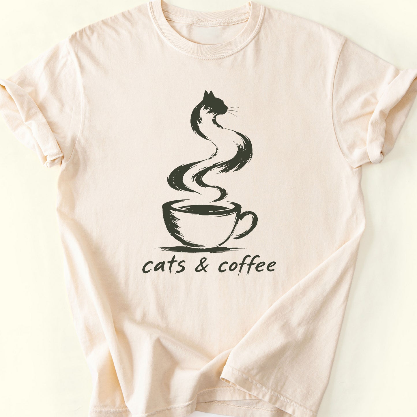 Coffee Steam T-Shirt — Ivory