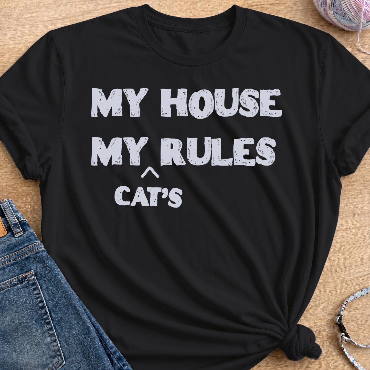 My House Rules T-Shirt — Black