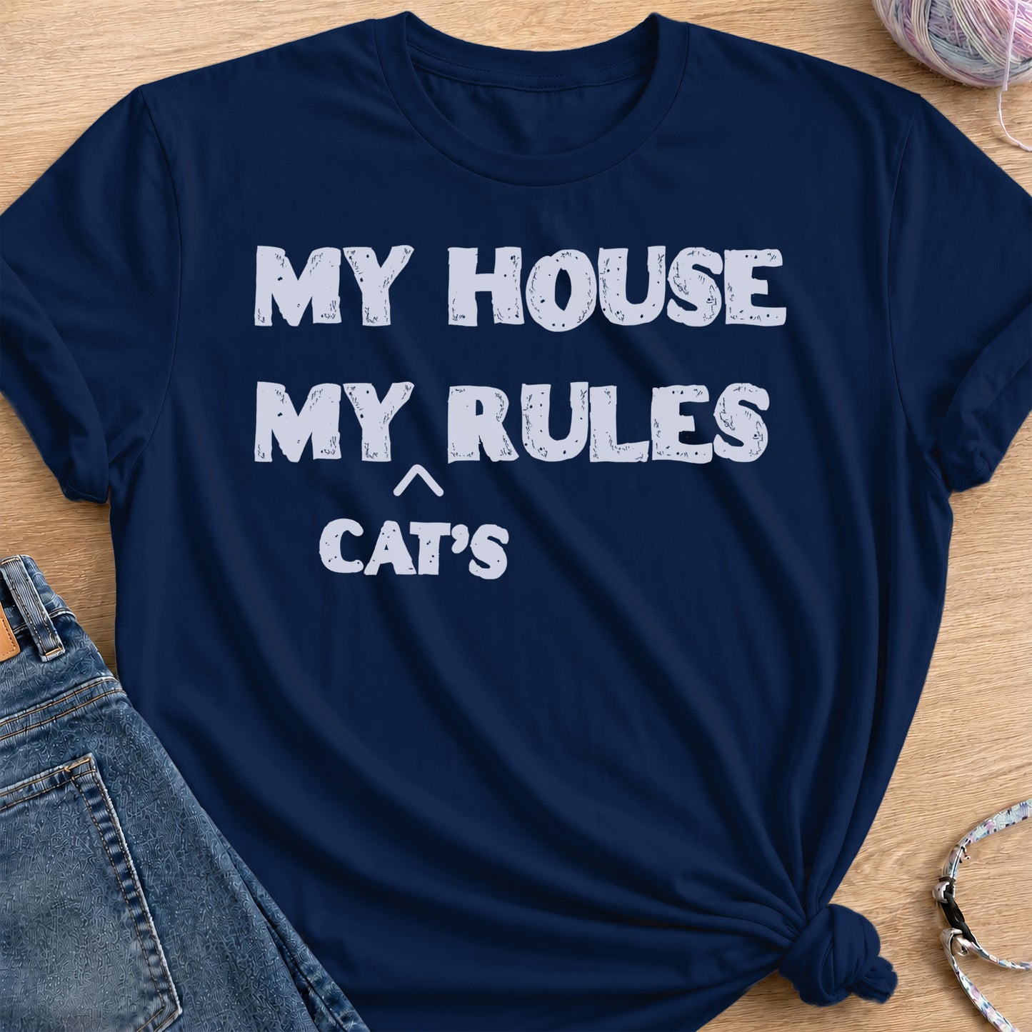 My House Rules T-Shirt — Navy