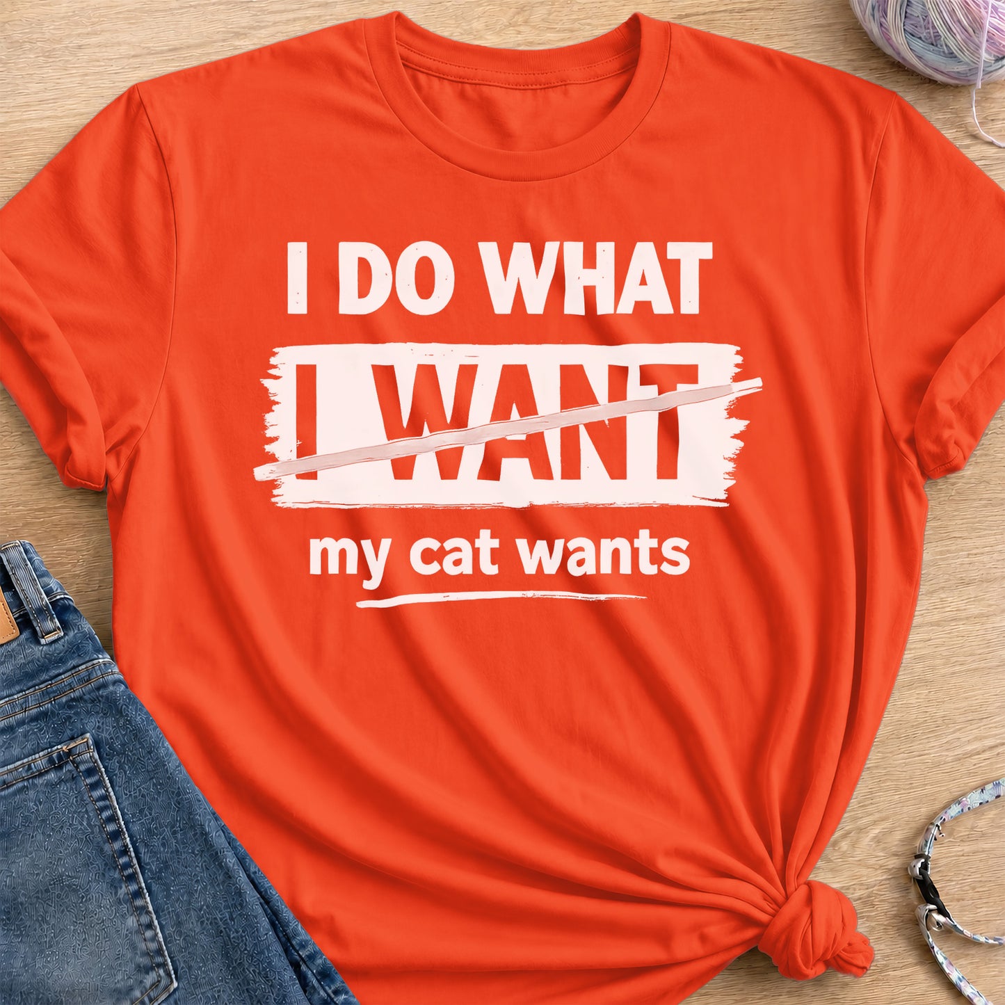 I Do What I Want T-Shirt — Orange