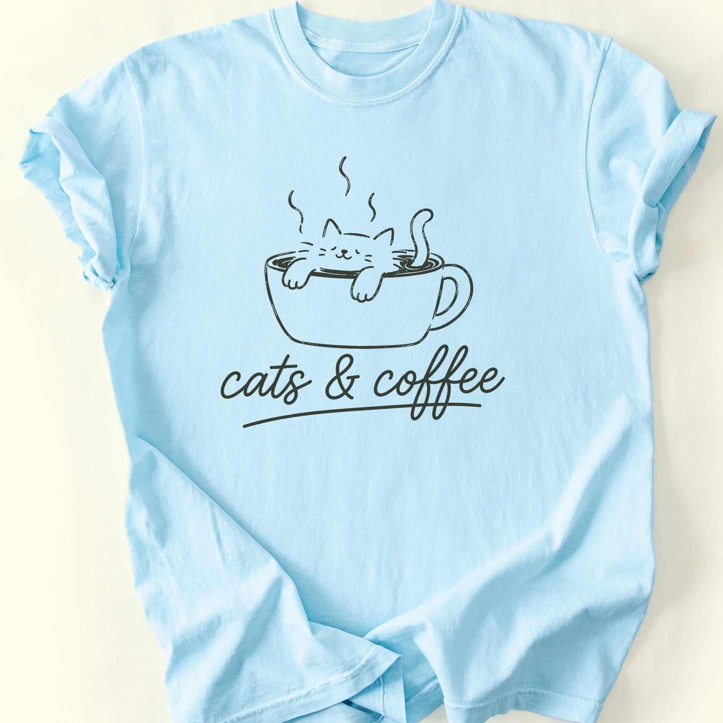 Kitty Espresso T-Shirt — Chambray