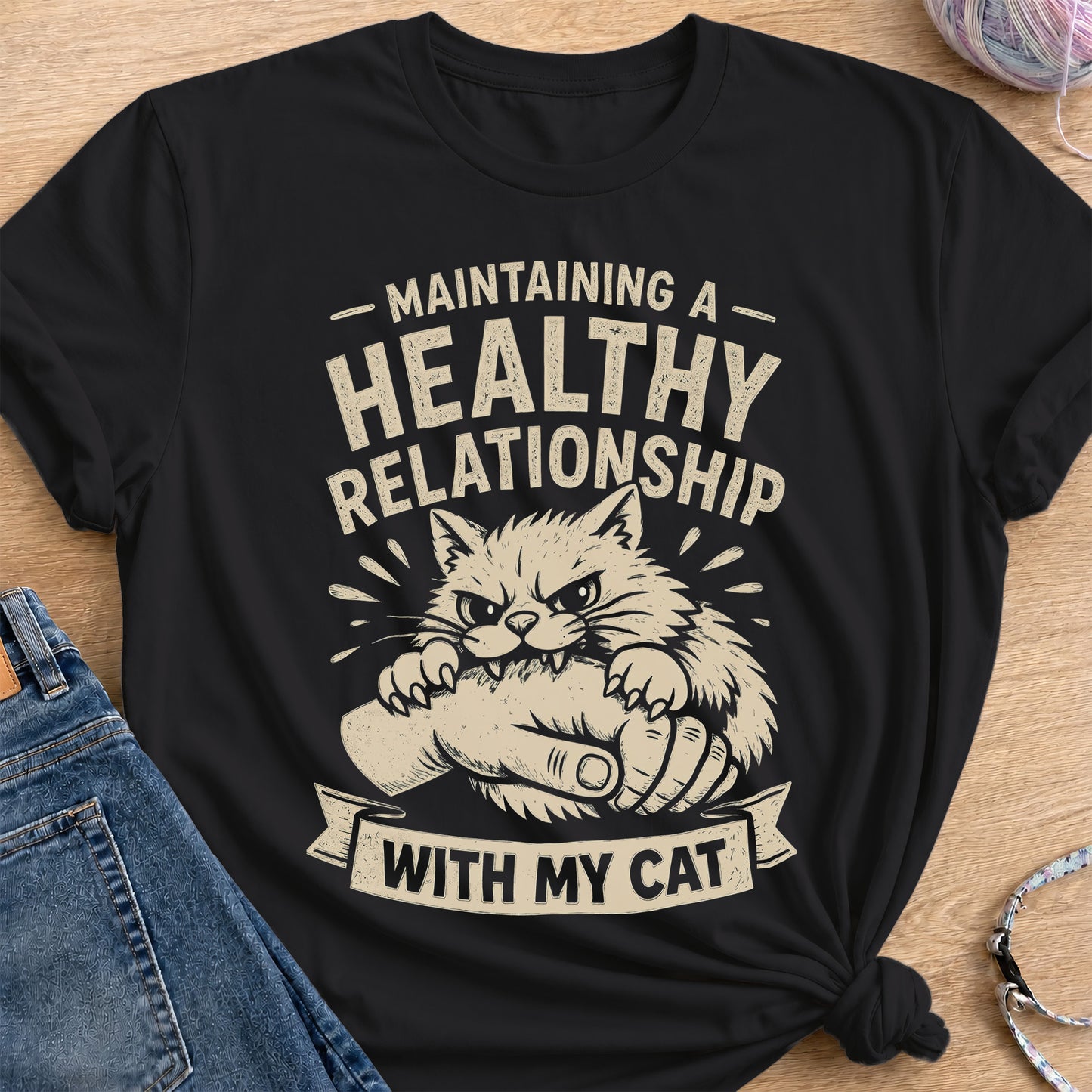 Healthy Relationship T-Shirt — Black