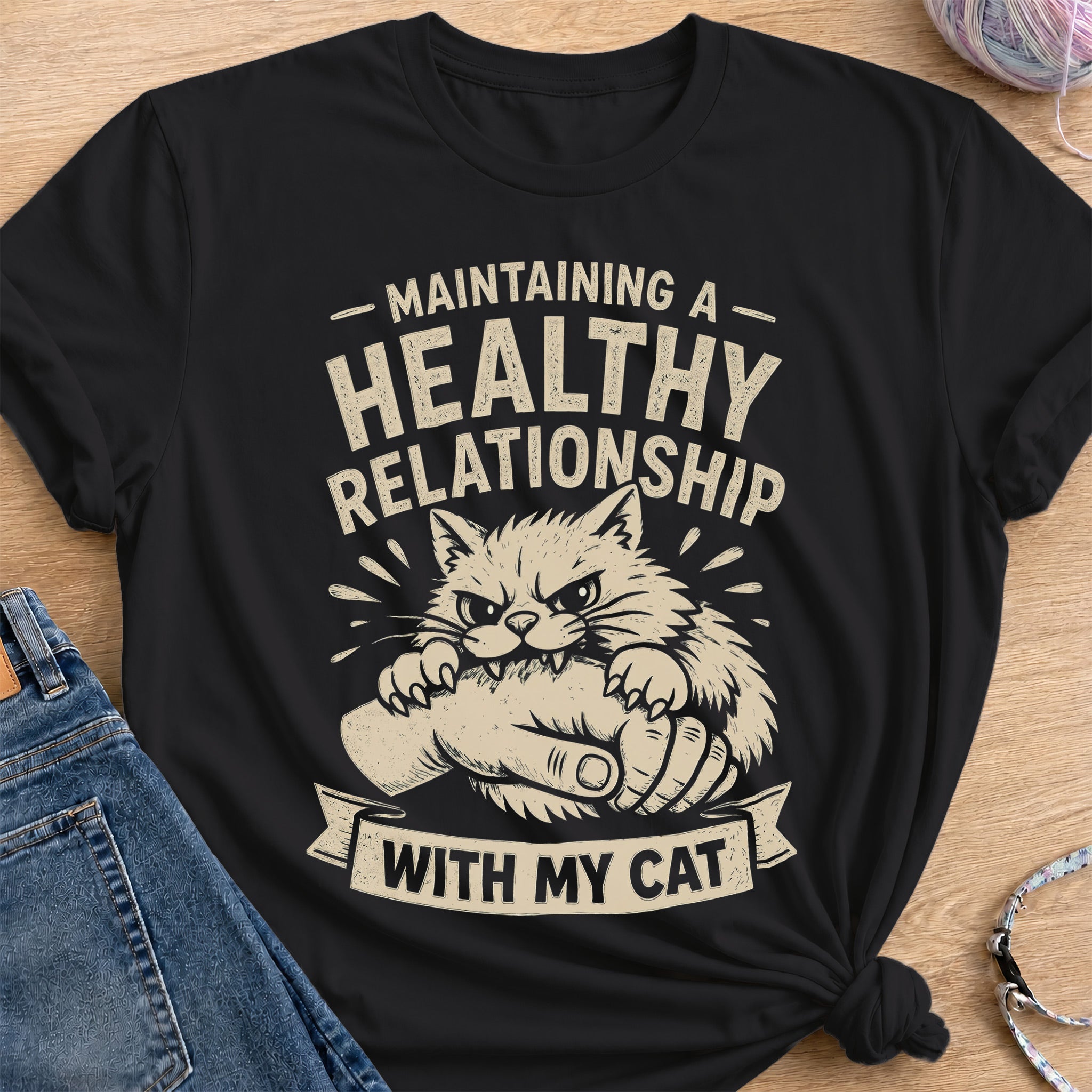 Healthy Relationship T-Shirt — Black