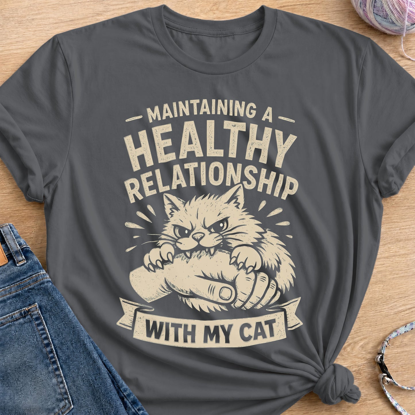 Healthy Relationship T-Shirt — Charcoal