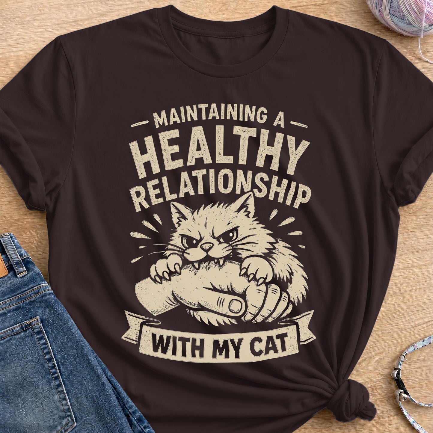 Healthy Relationship T-Shirt — Dark Chocolate