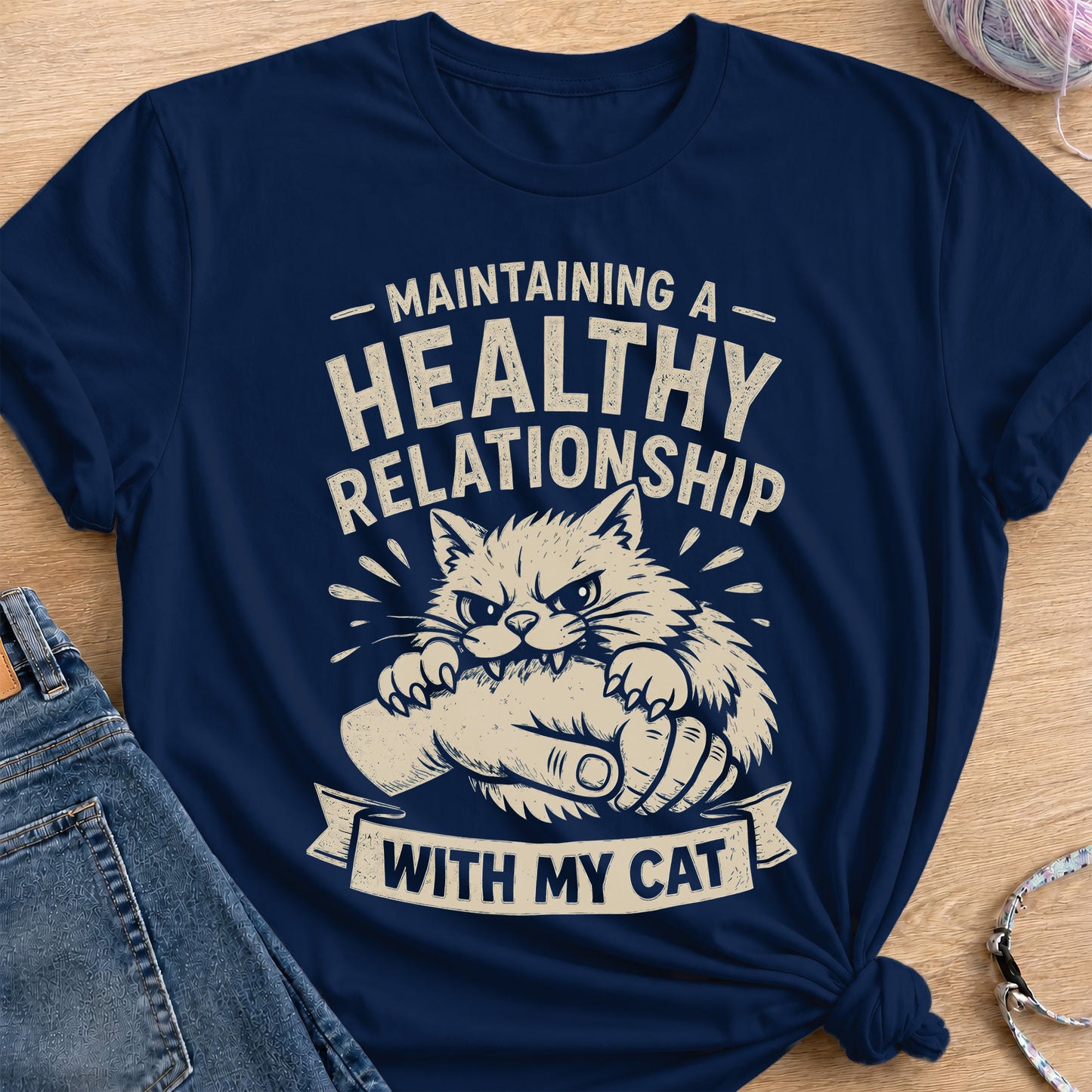 Healthy Relationship T-Shirt — Navy