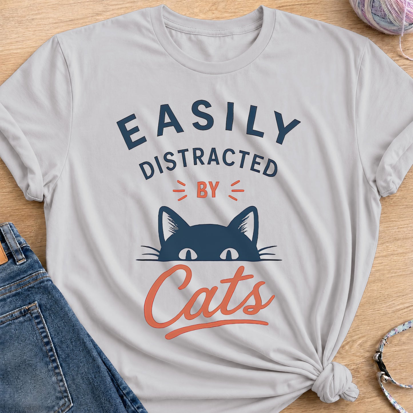 Distraction T-Shirt — Ice Grey