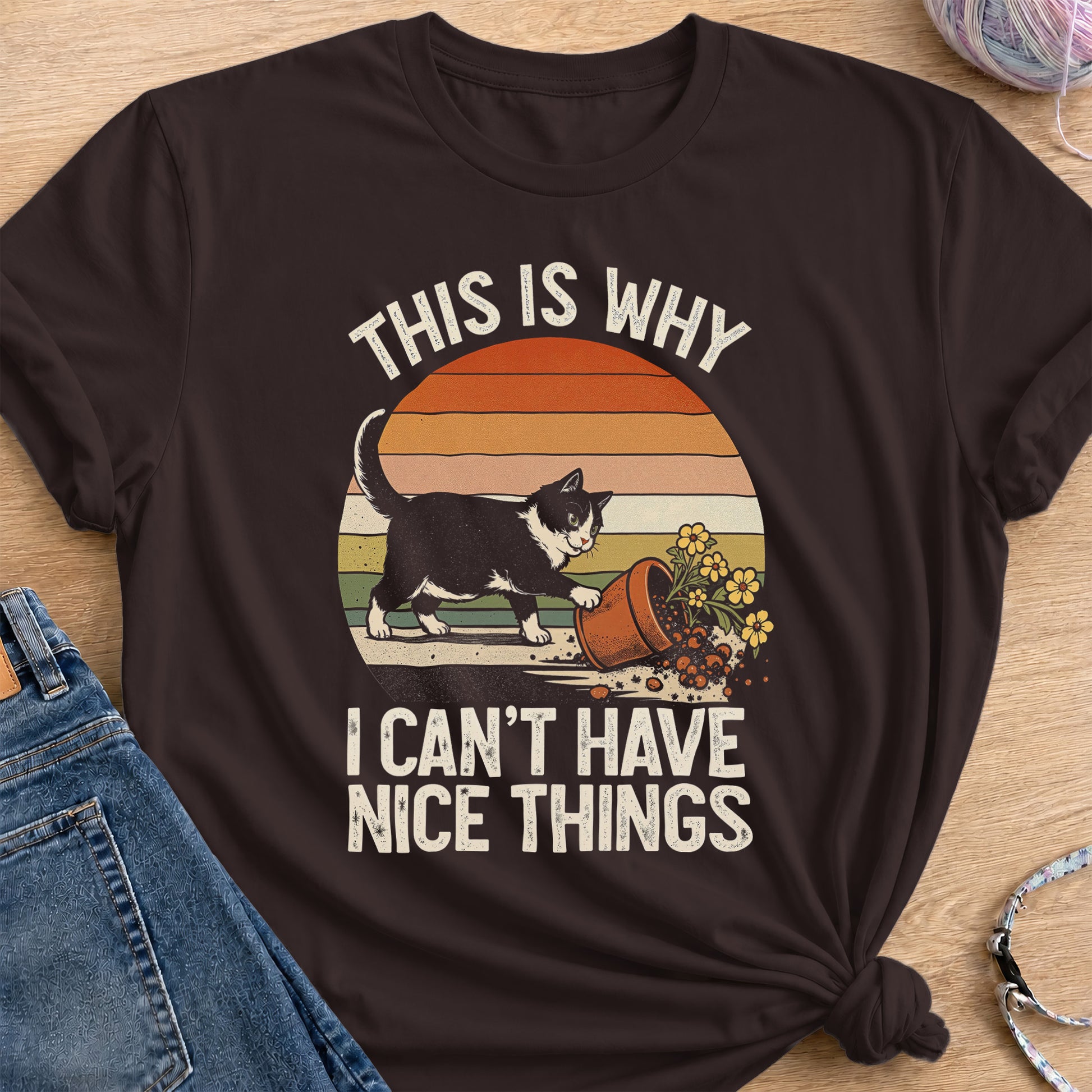 No Nice Things T-Shirt — Dark Chocolate