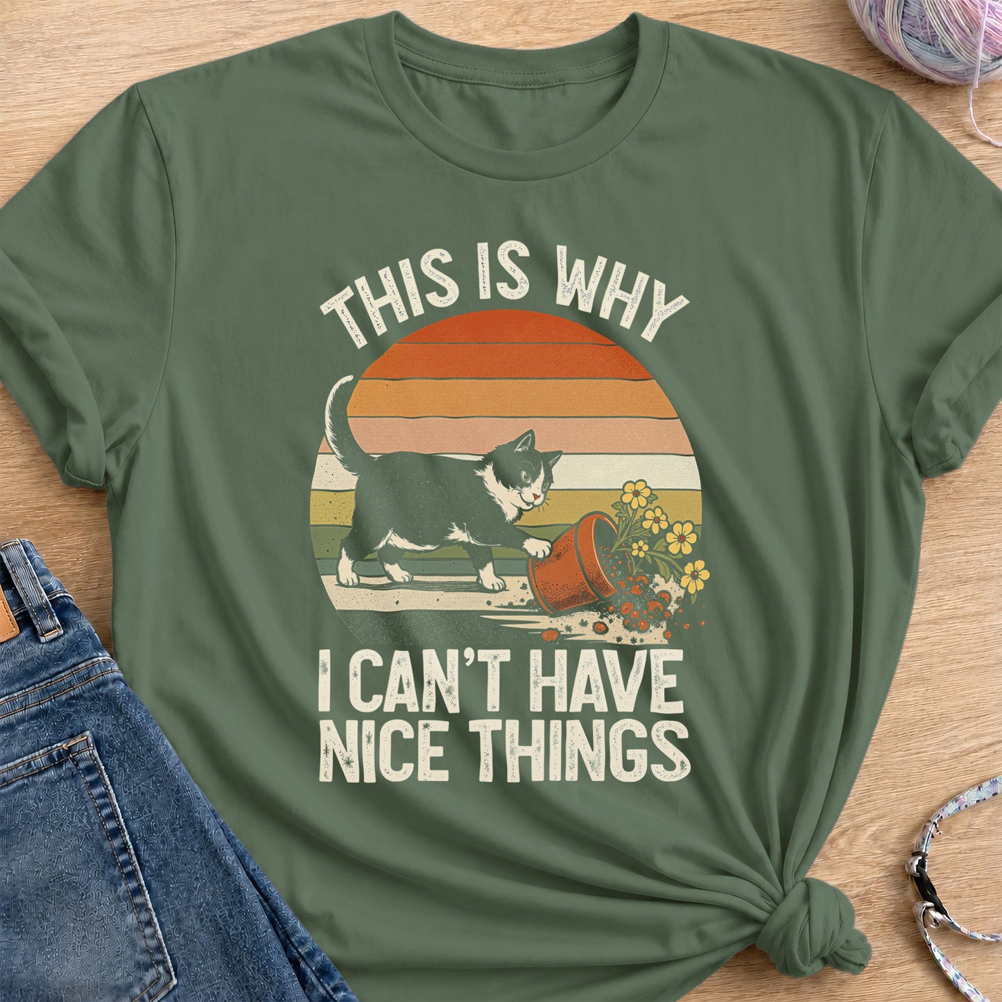 No Nice Things T-Shirt — Military Green