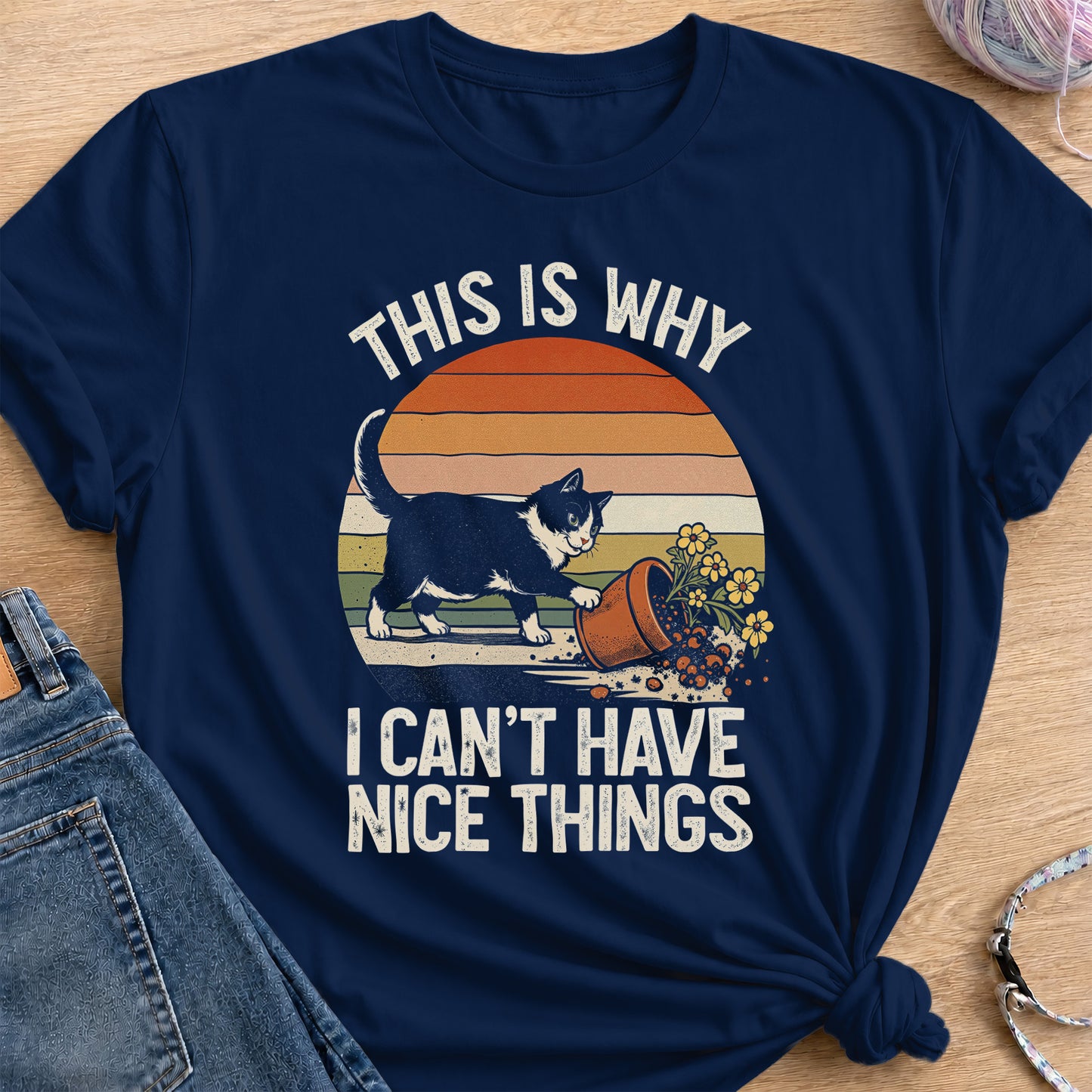 No Nice Things T-Shirt — Navy