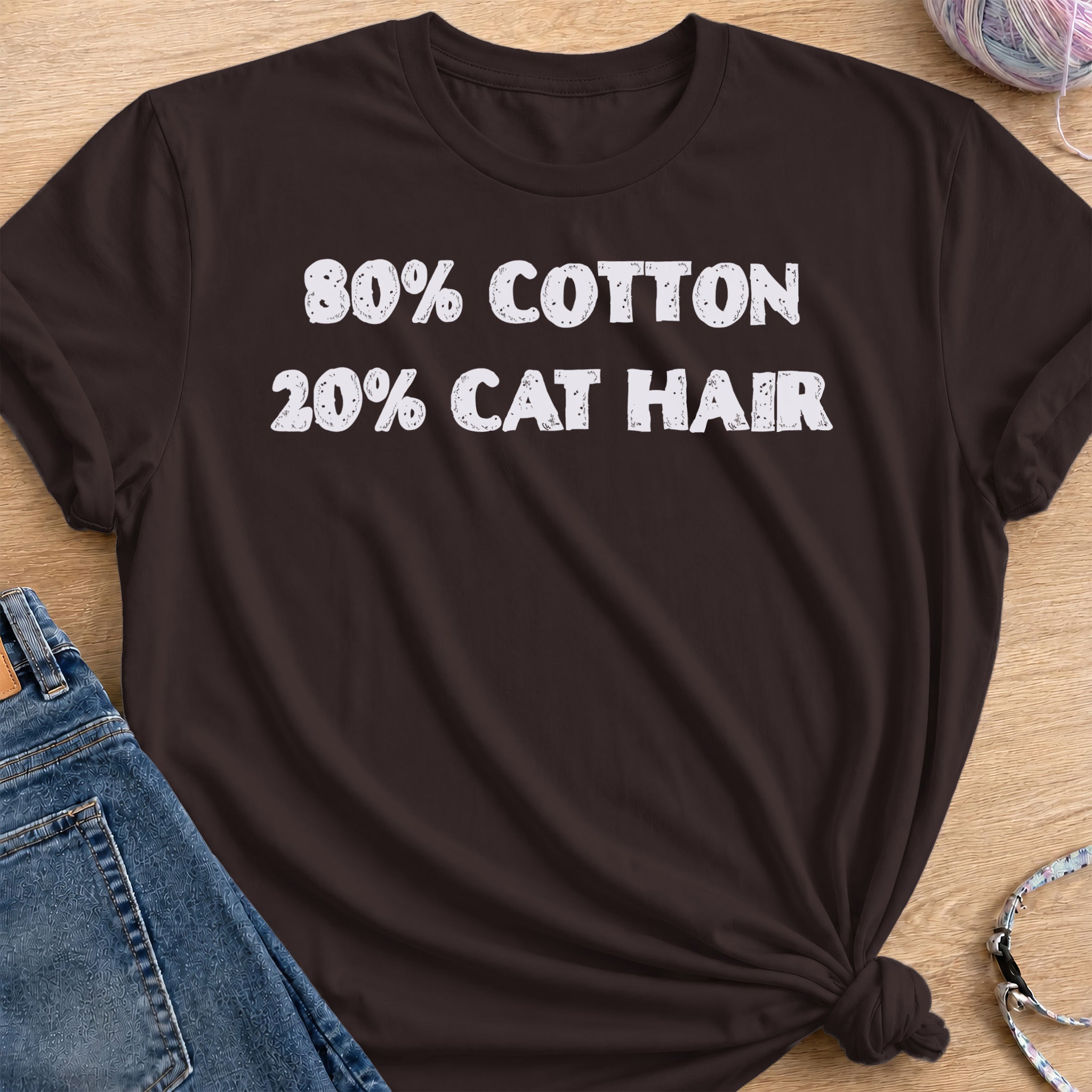 Fabric Ratio T-Shirt — Dark Chocolate