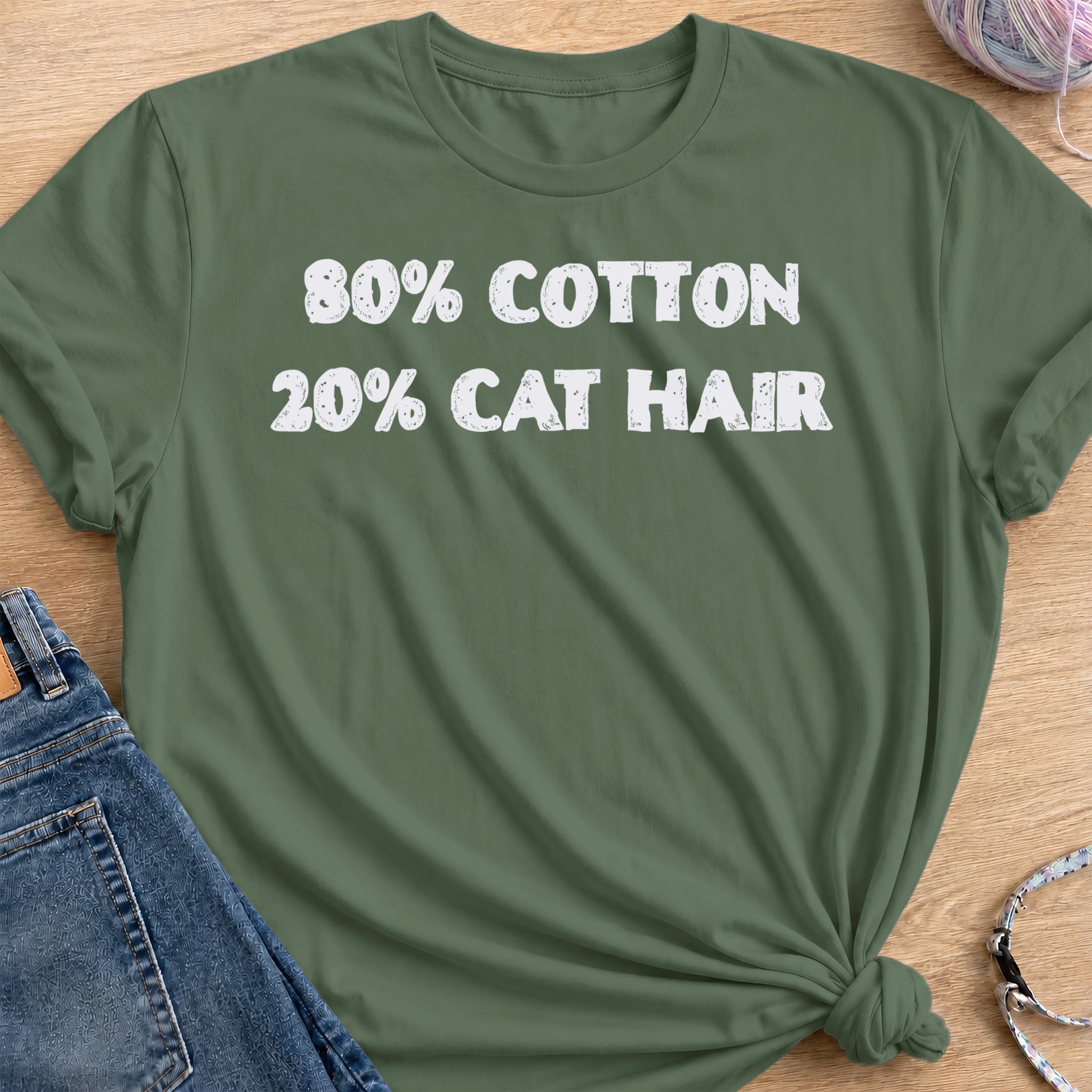 Fabric Ratio T-Shirt — Military Green