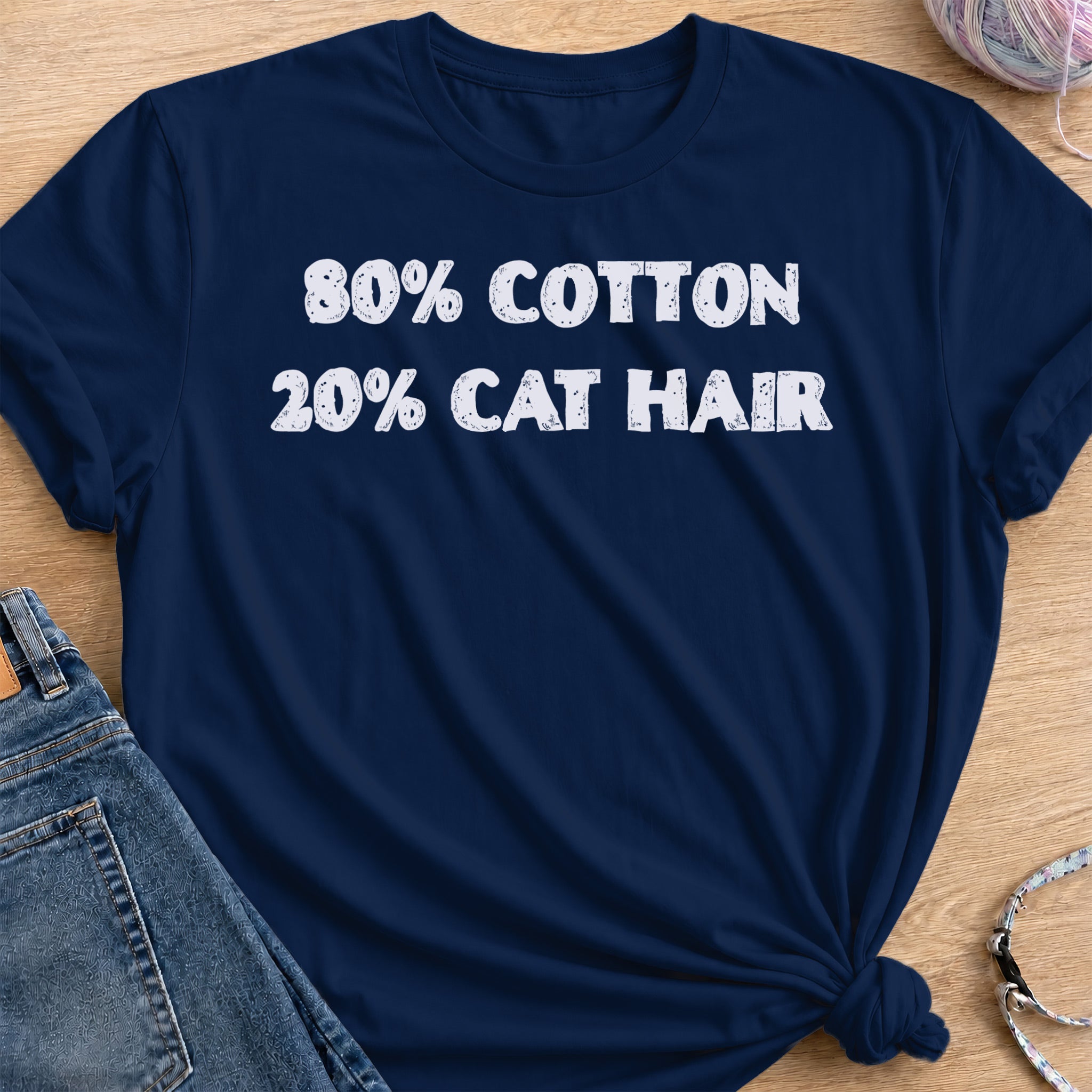 Fabric Ratio T-Shirt — Navy