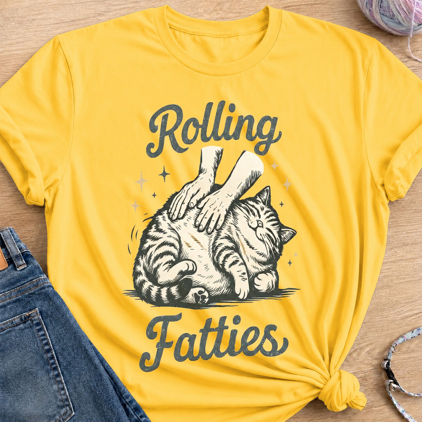 Rolling Fatties T-Shirt — Daisy