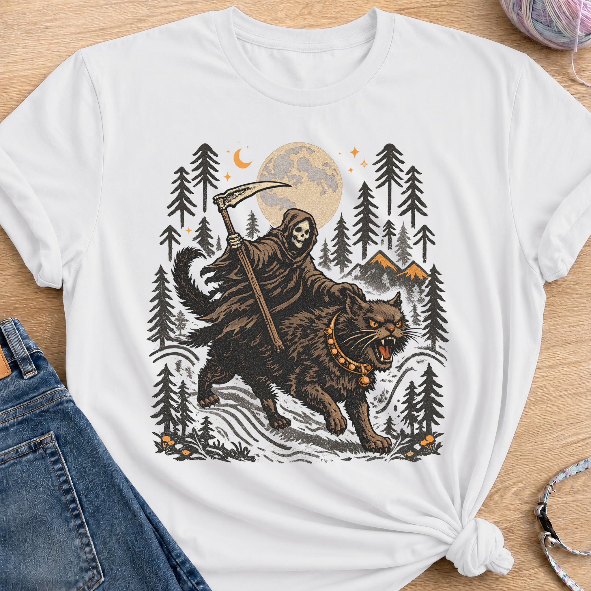 Grim Reaper T-Shirt — White