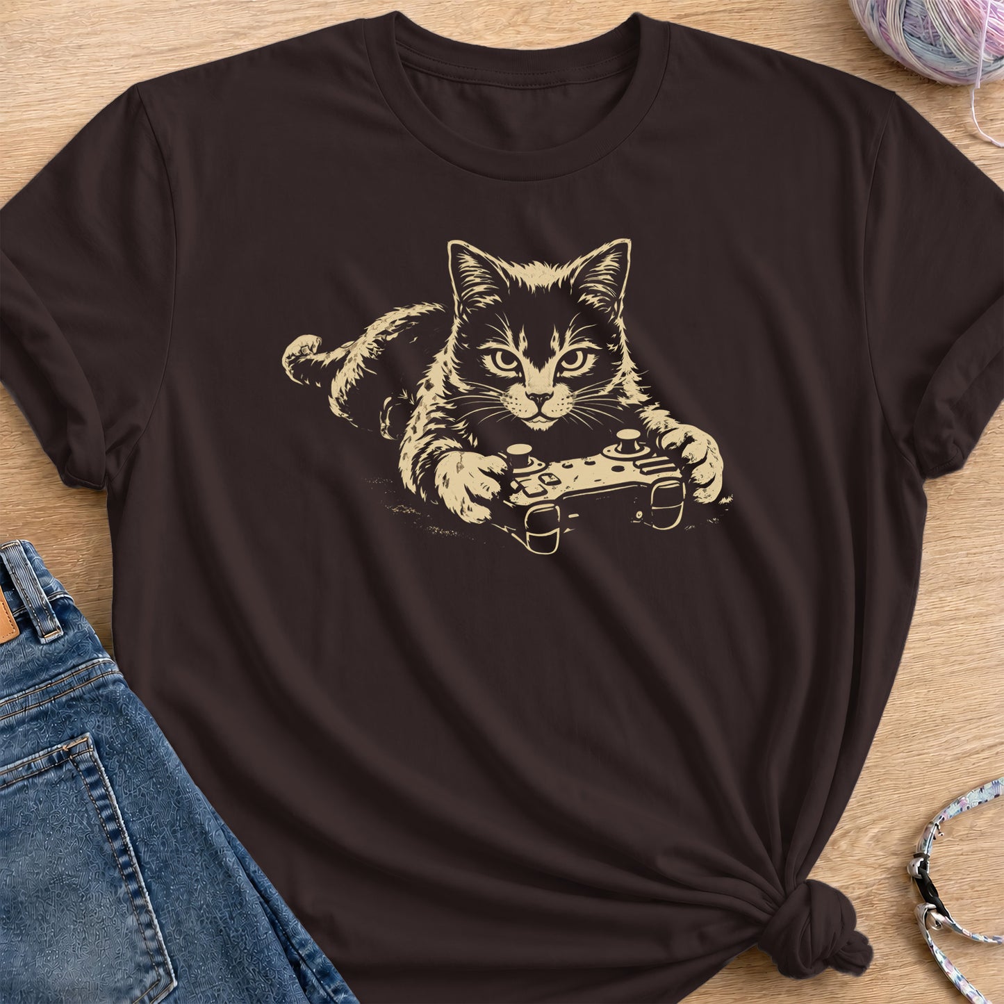 Gamer T-Shirt — Dark Chocolate
