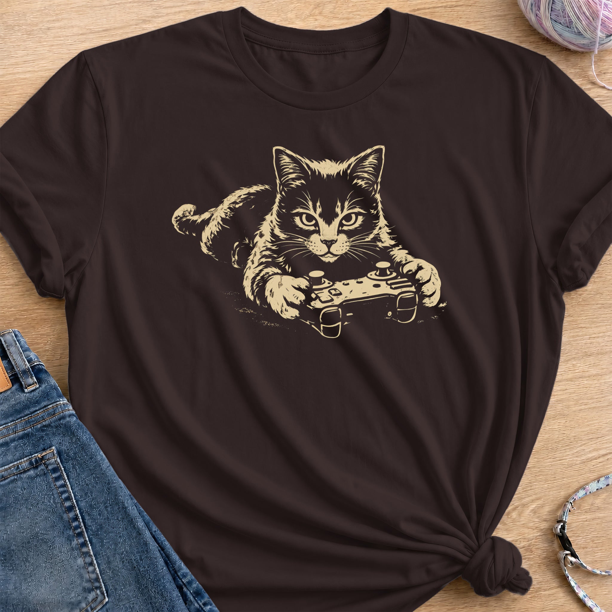 Gamer T-Shirt — Dark Chocolate