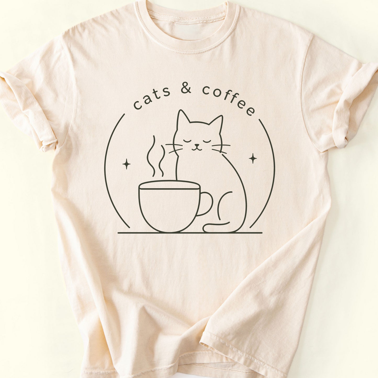 Morning Coffee T-Shirt — Ivory