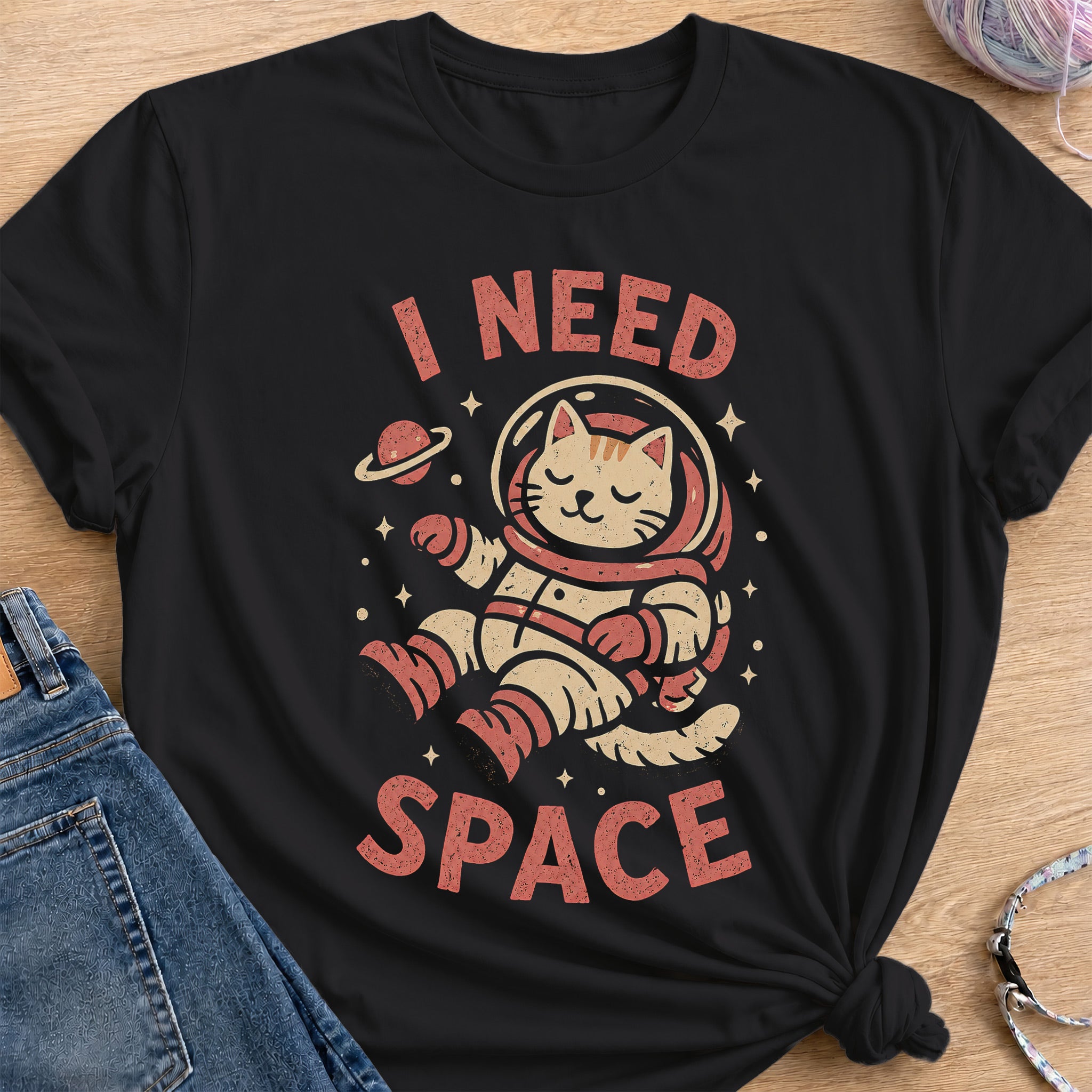 I Need Space T-Shirt — Black