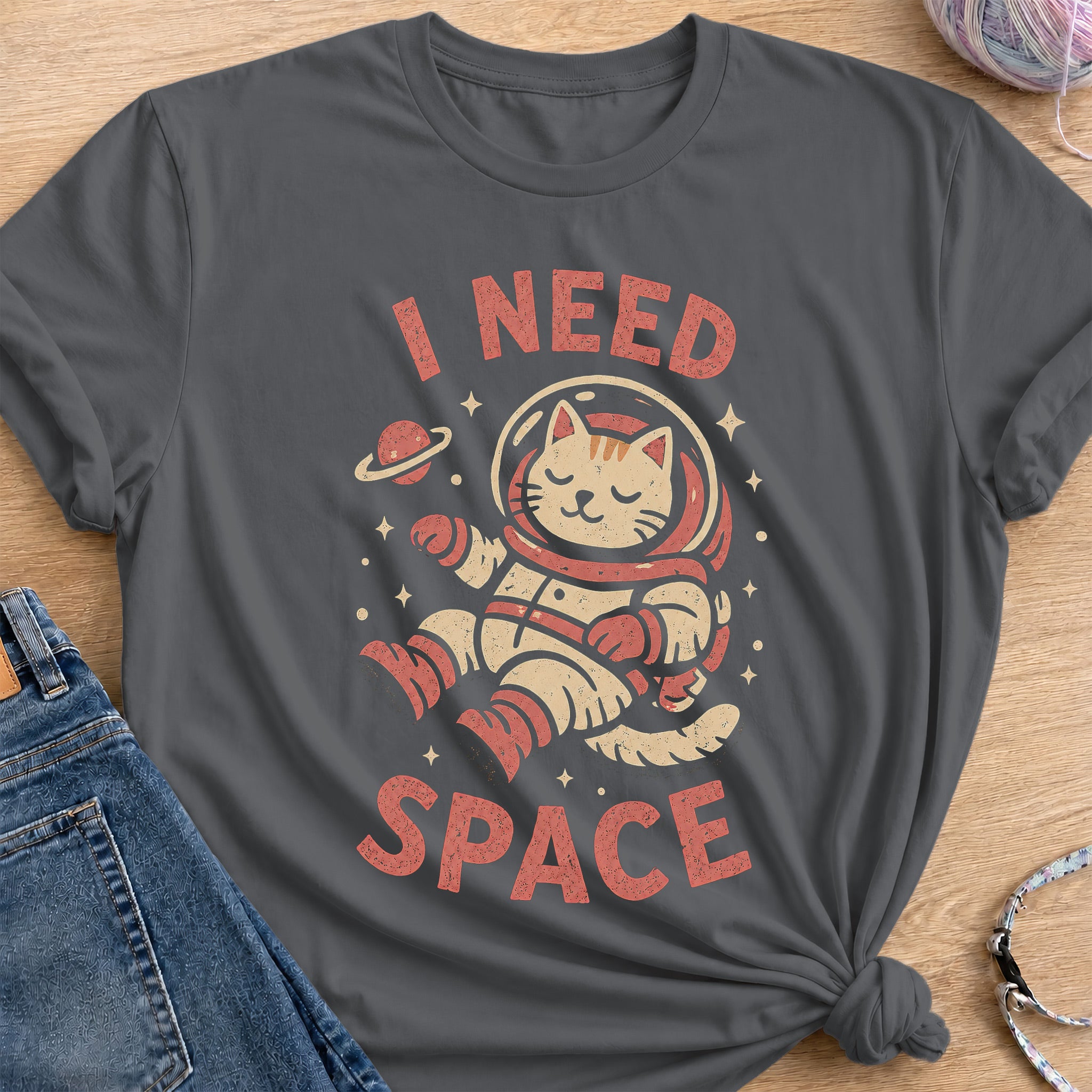 I Need Space T-Shirt — Charcoal