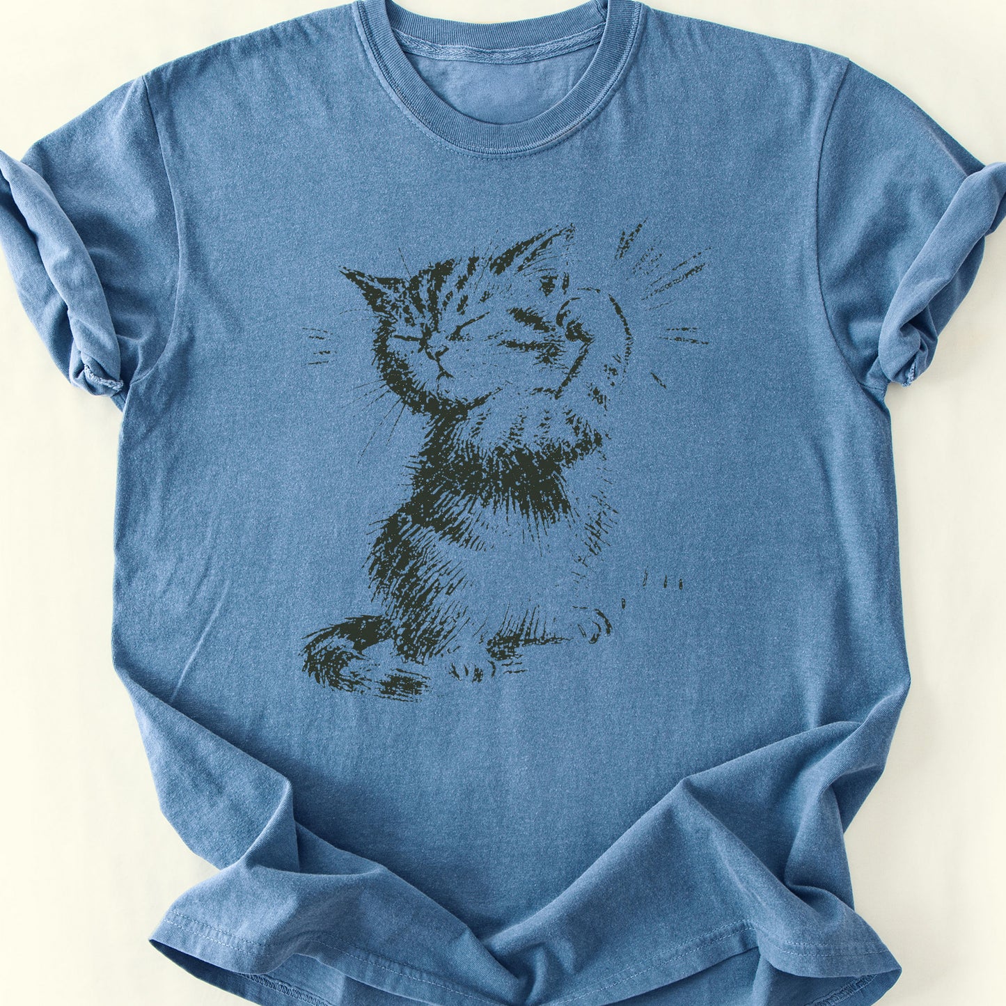 Bicep T-Shirt — Blue Jean