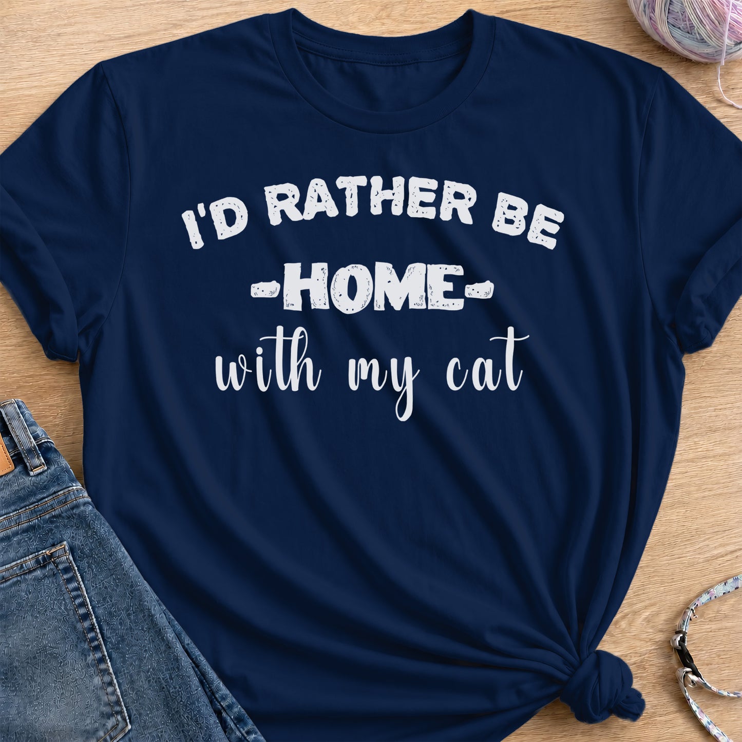 Rather Be Home T-Shirt — Navy