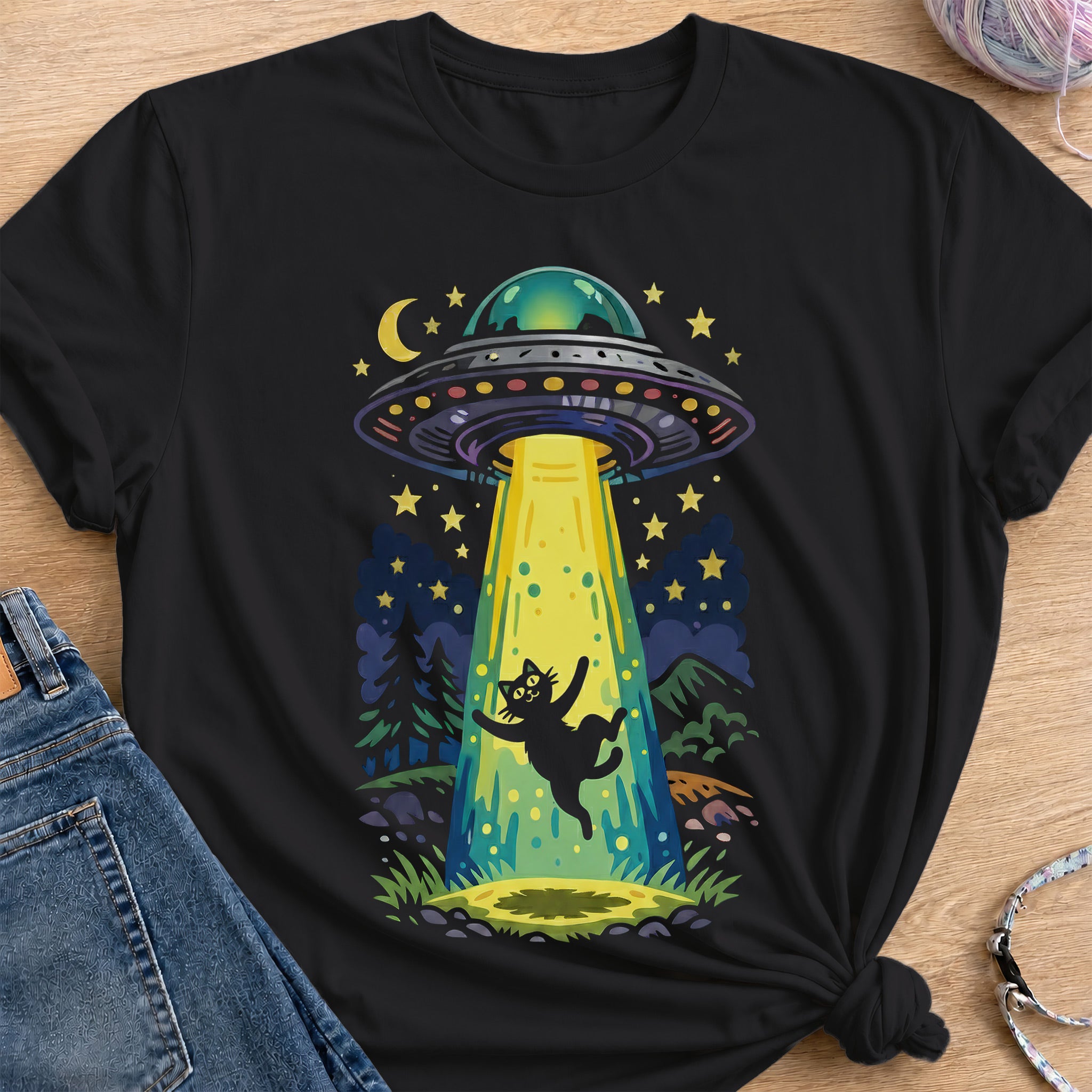 UFO Capture T-Shirt — Black