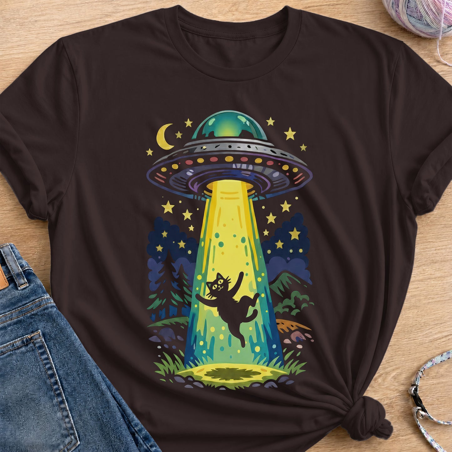 UFO Capture T-Shirt — Dark Chocolate