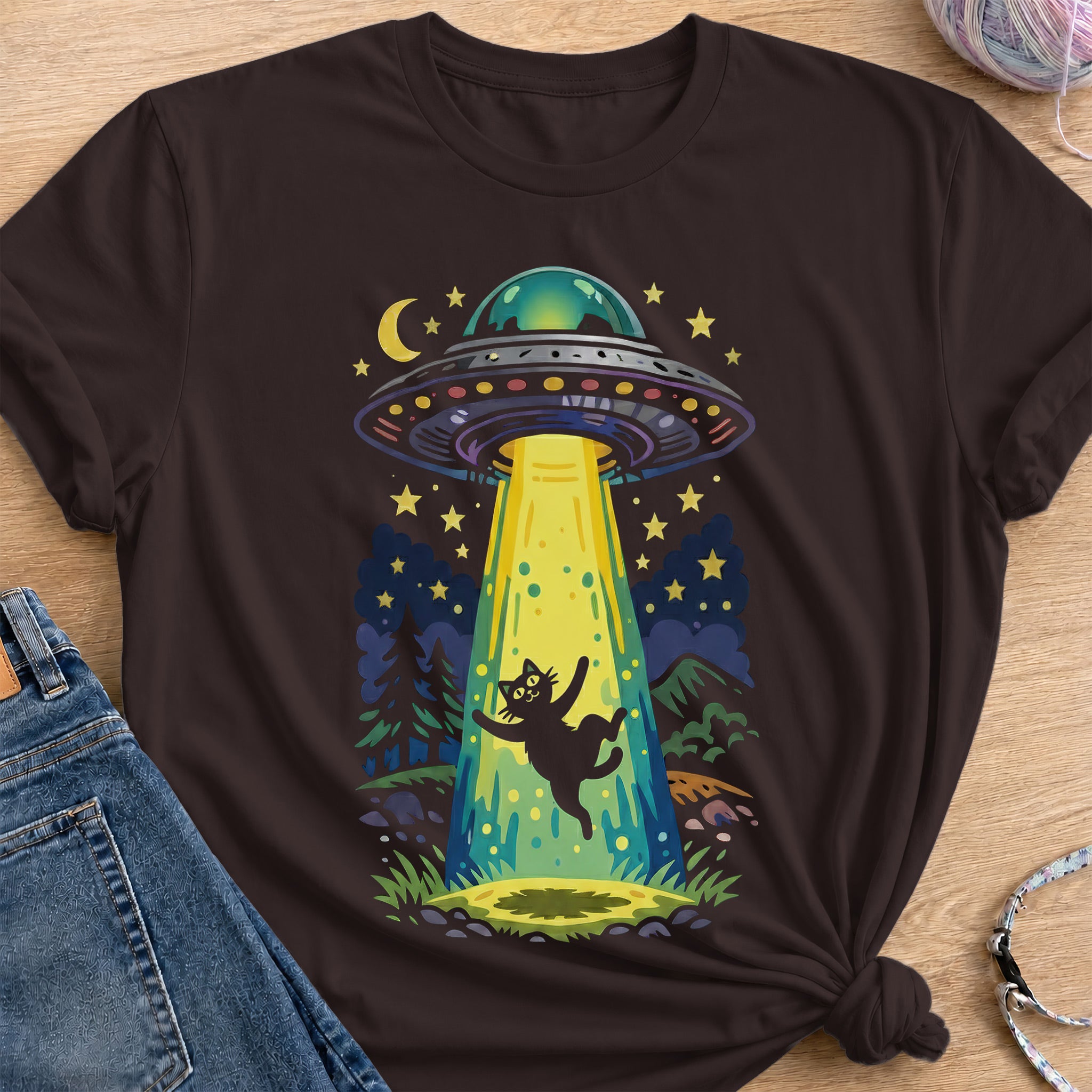 UFO Capture T-Shirt — Dark Chocolate