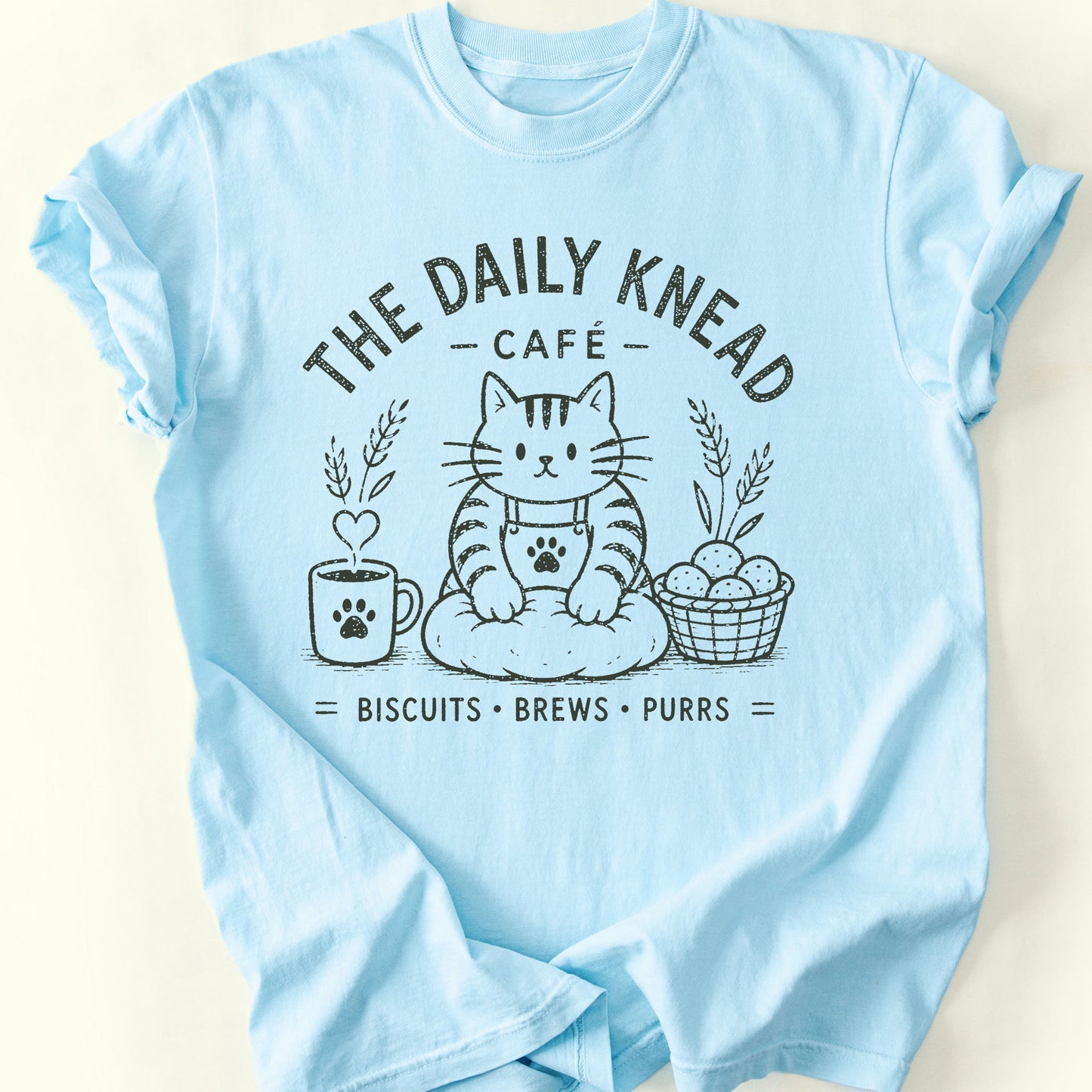 Knead Cafe T-Shirt — Chambray
