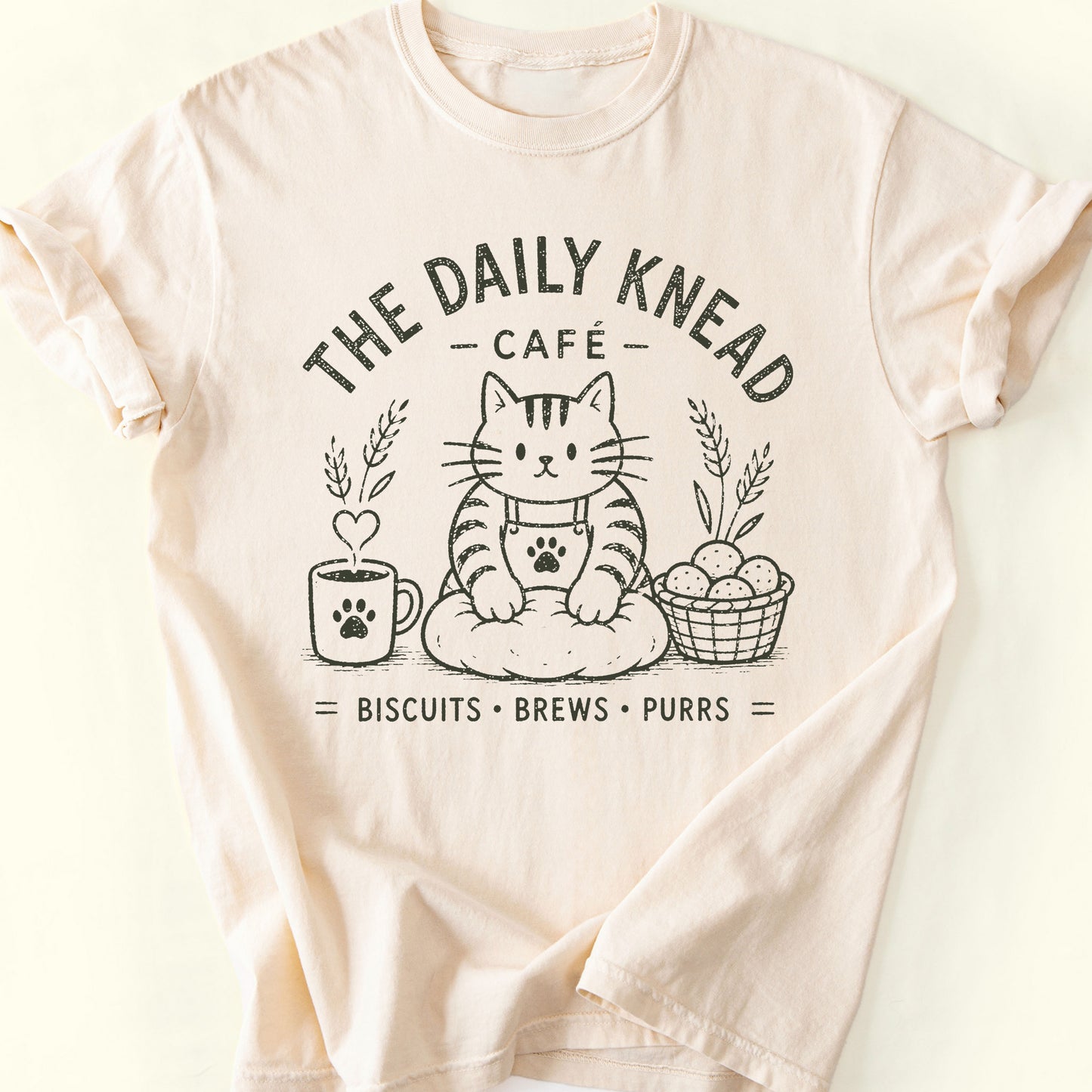 Knead Cafe T-Shirt — Ivory