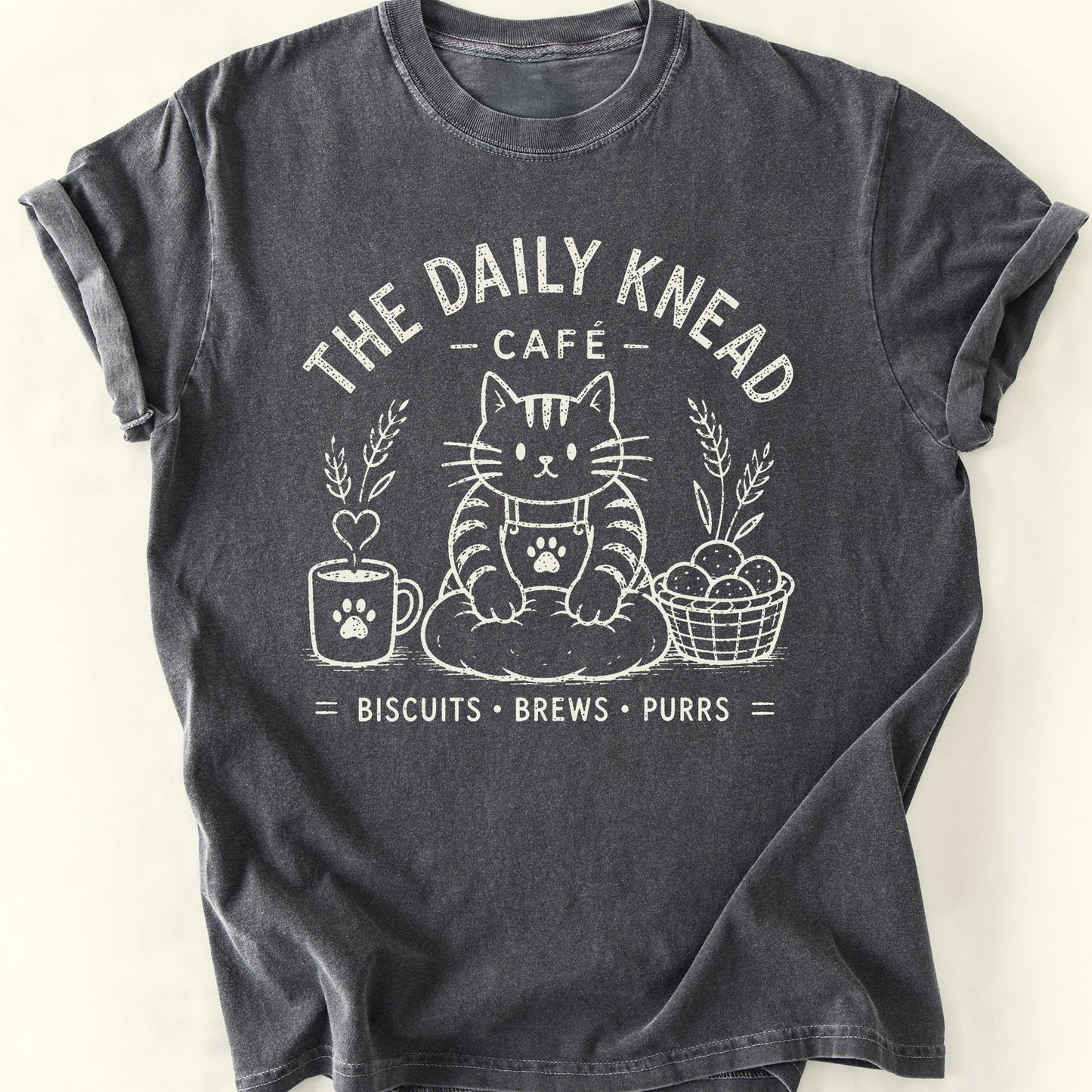Knead Cafe T-Shirt — Pepper