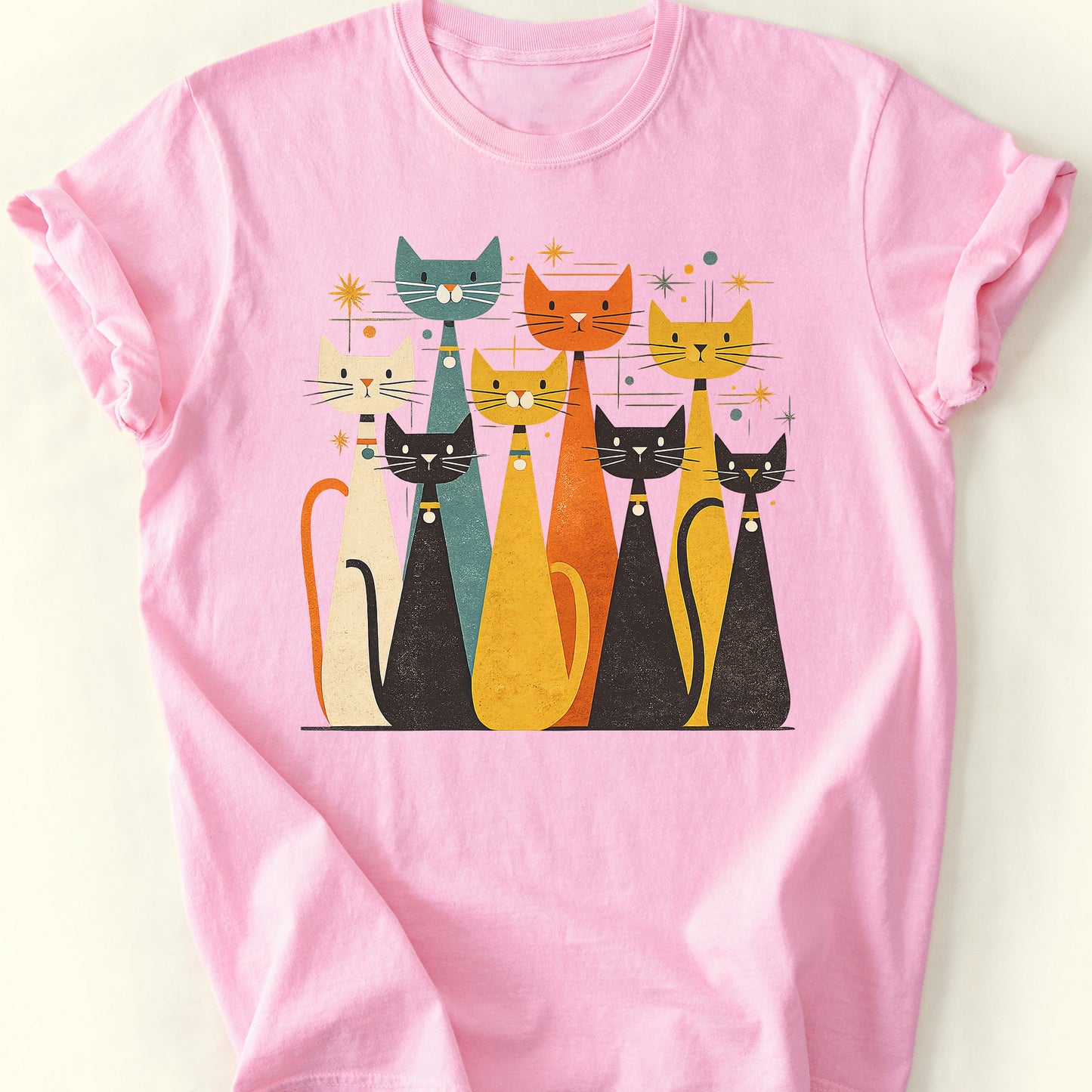 Atomic Alley Cats T-Shirt — Blossom