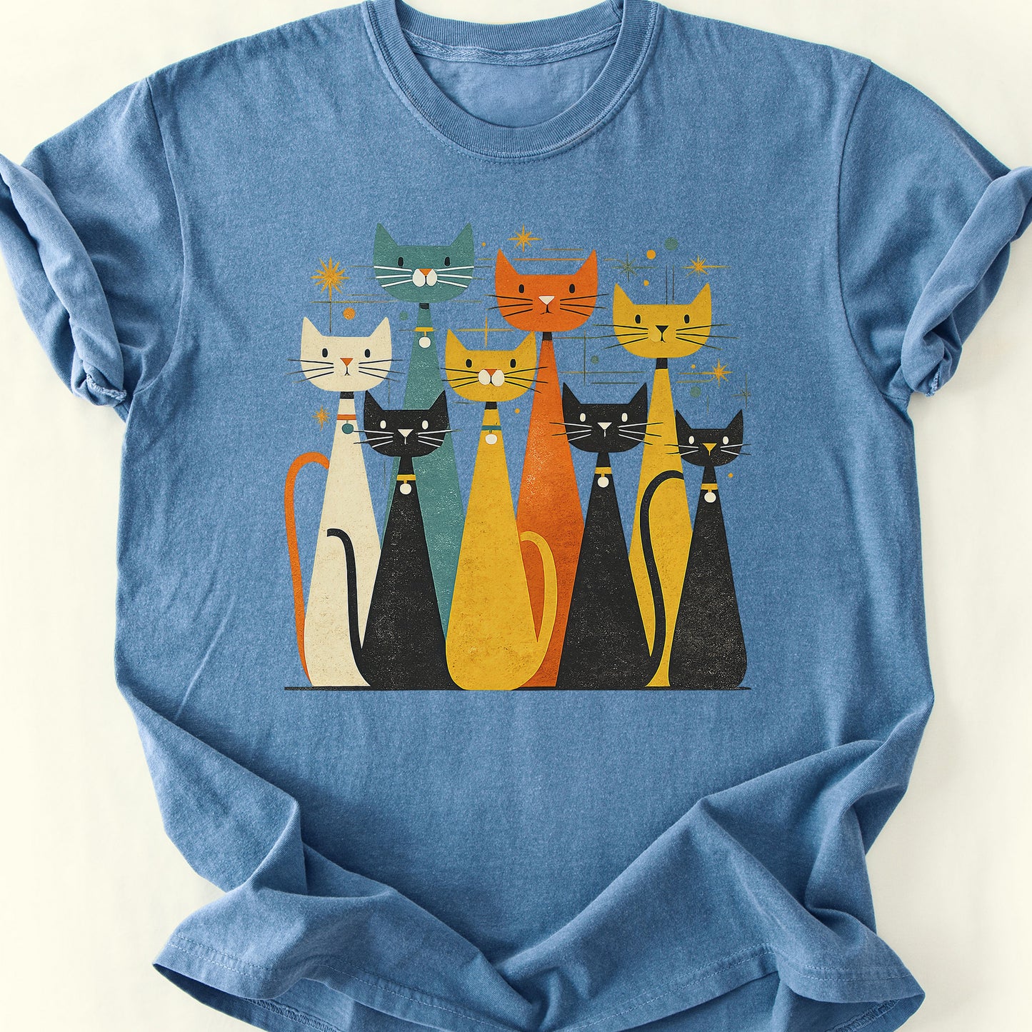 Atomic Alley Cats T-Shirt — Blue Jean