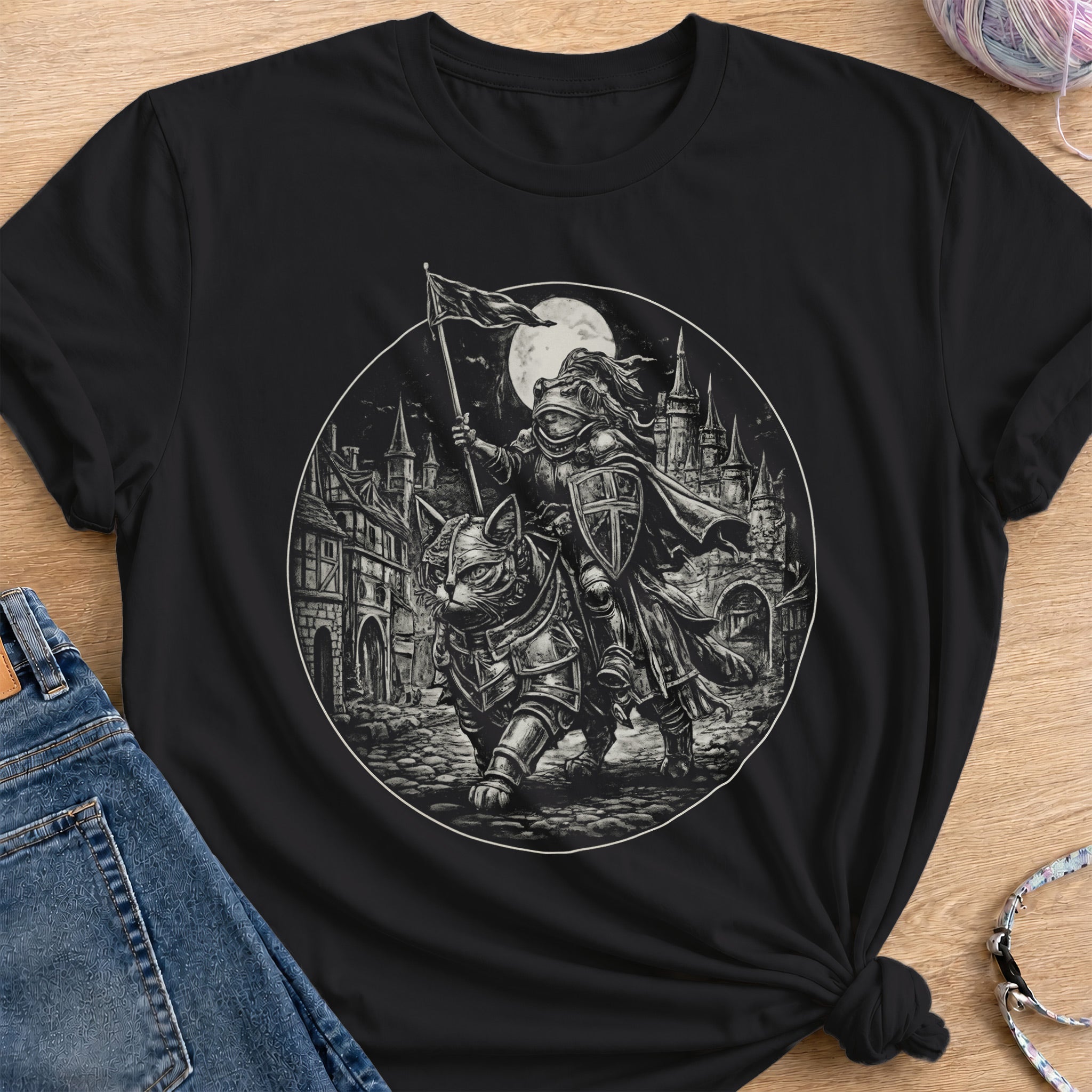 Frog Knight T-Shirt — Black
