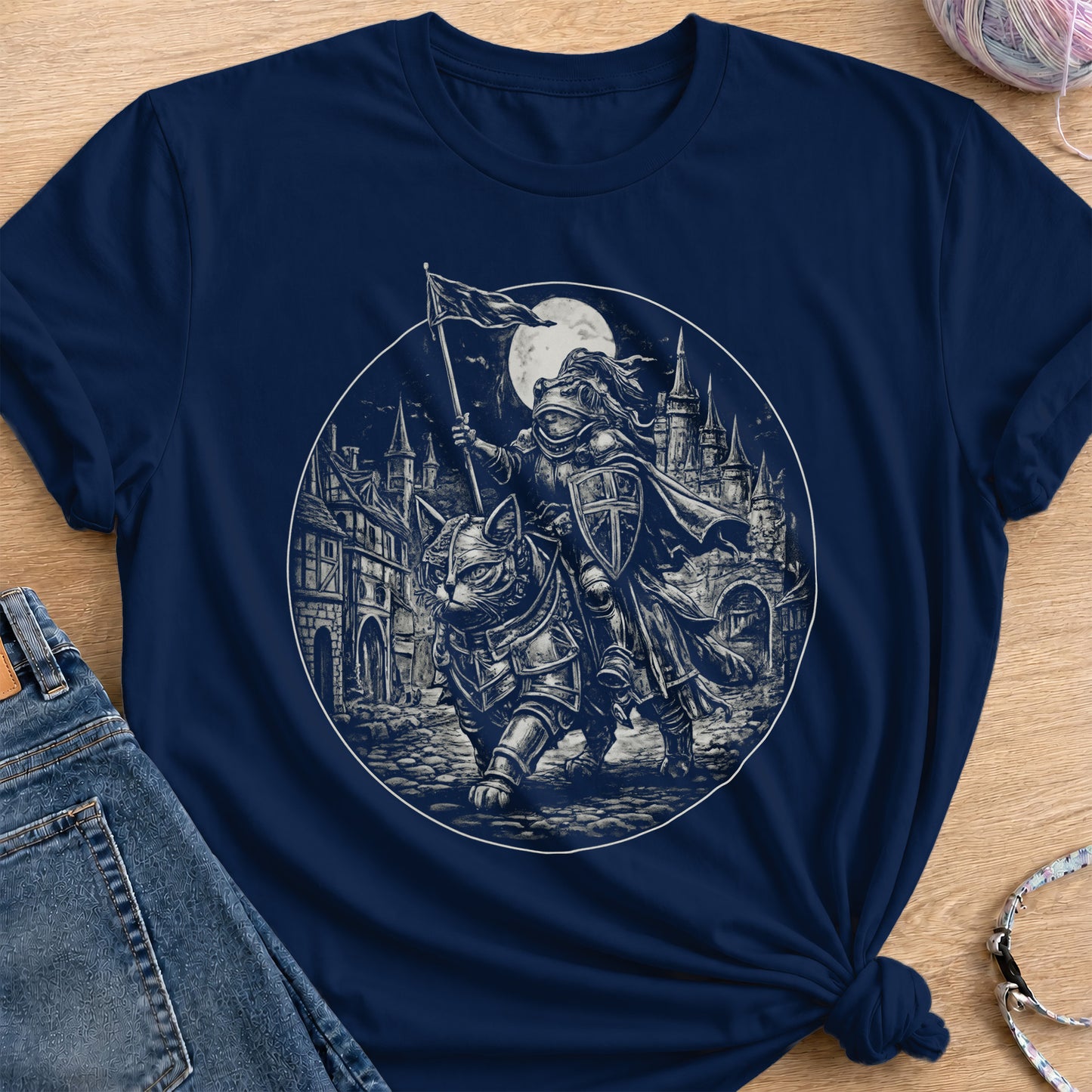 Frog Knight T-Shirt — Navy